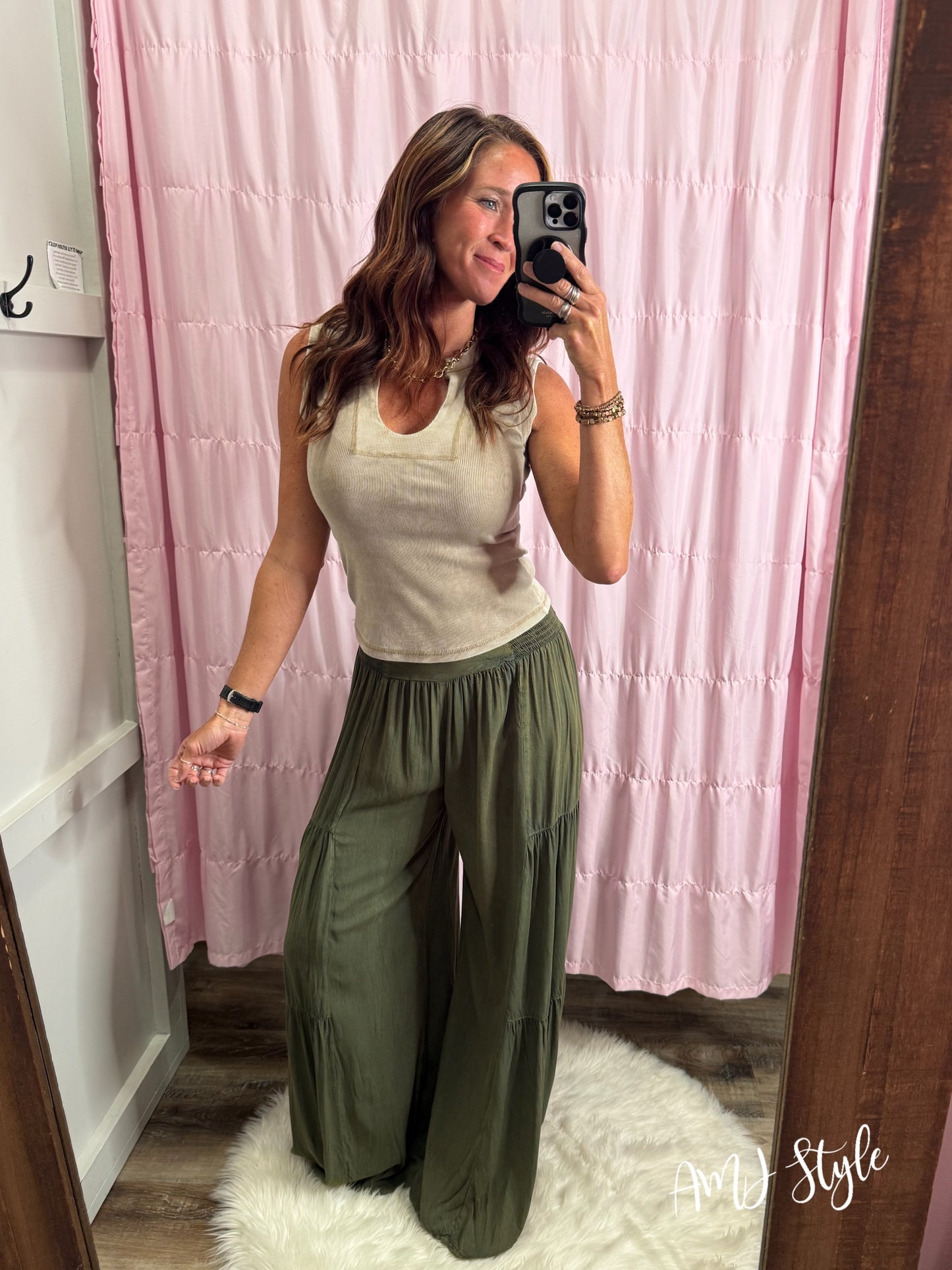 Cascading Pants - Olive
