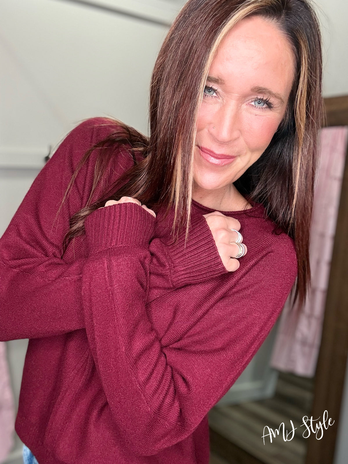 Ultra Luxe Sweater - Burgundy