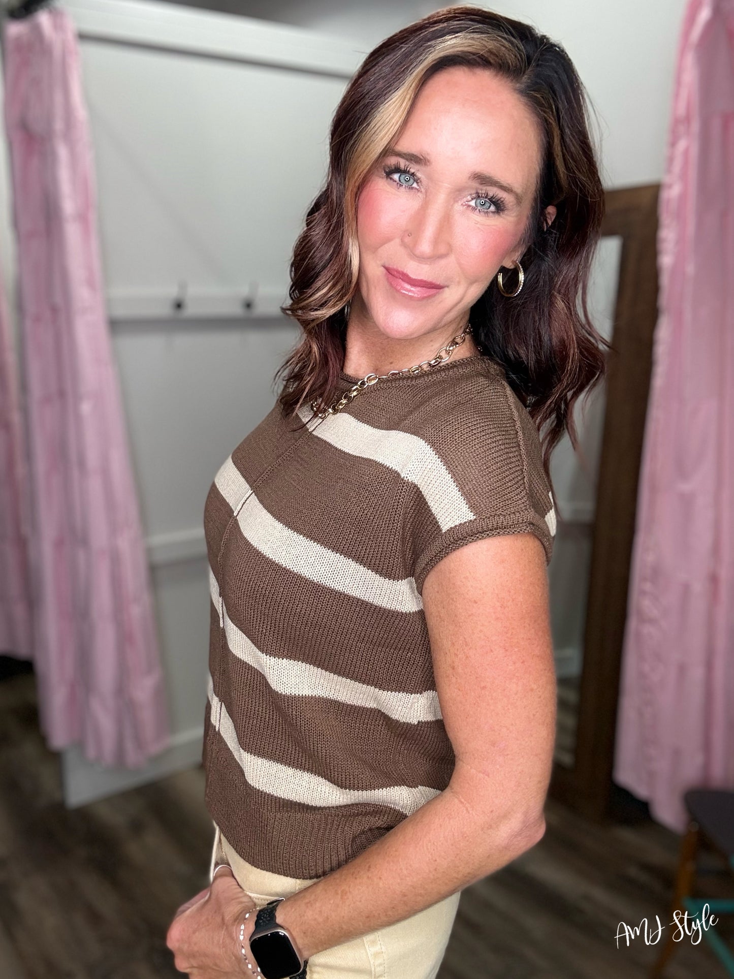 Mocha Morning Knit Top
