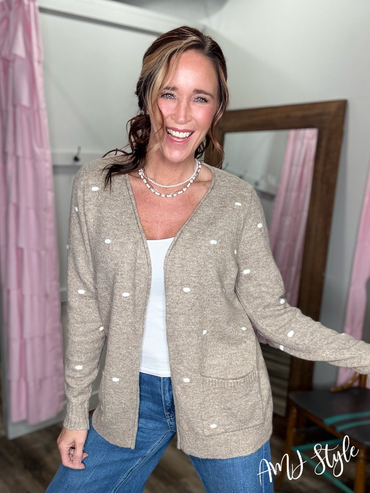 Snuggle & Sprinkles Cardi - Mocha