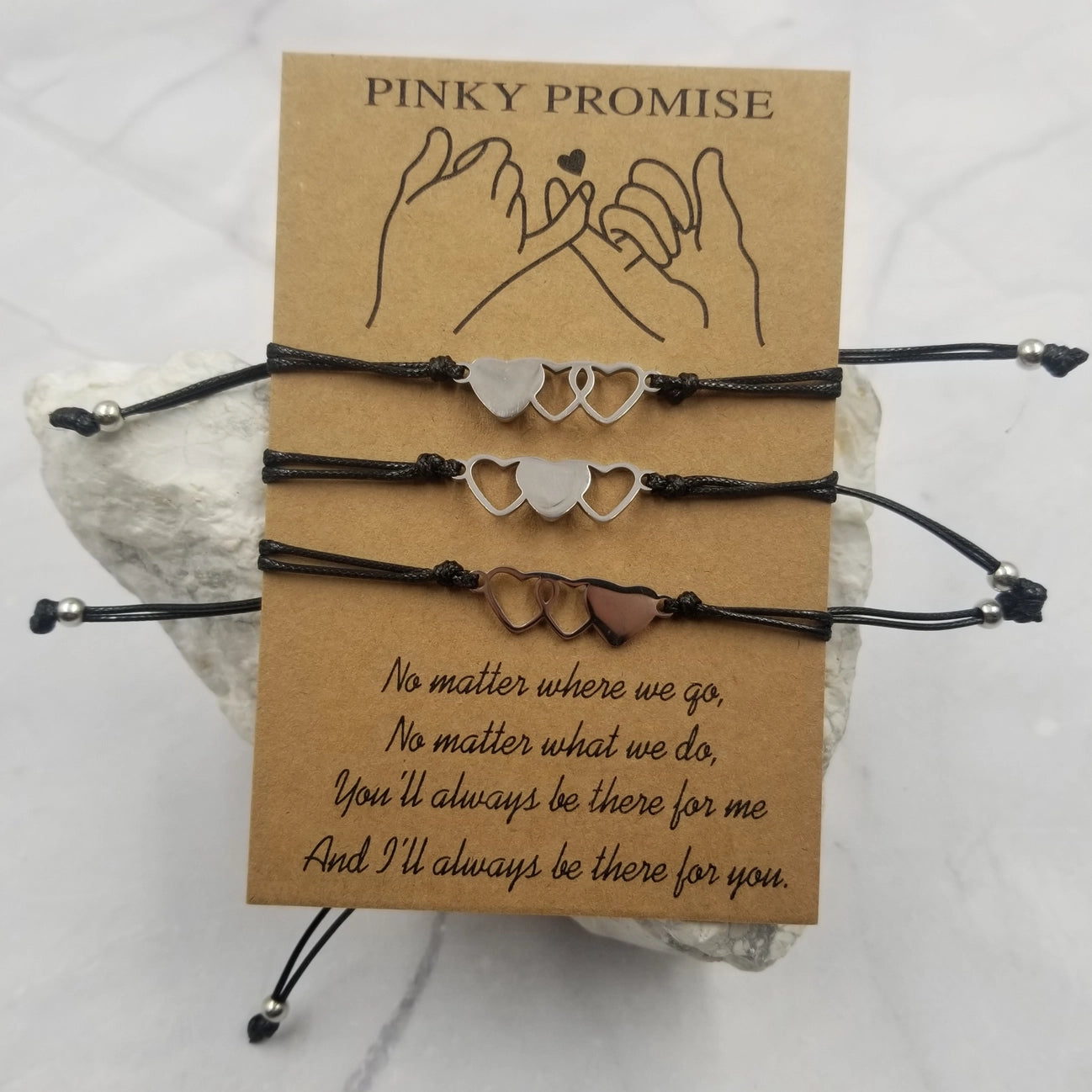 Handmade Heart Bracelet Set