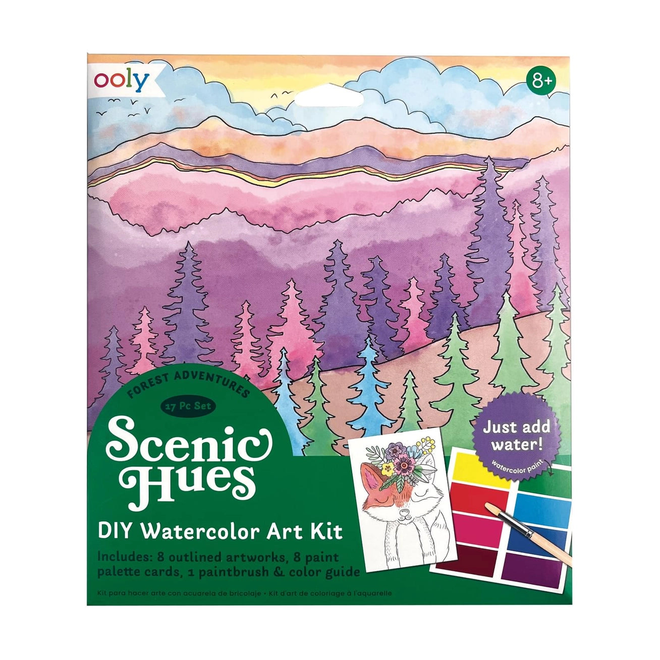 Scenic Hues Watercolor - Forest