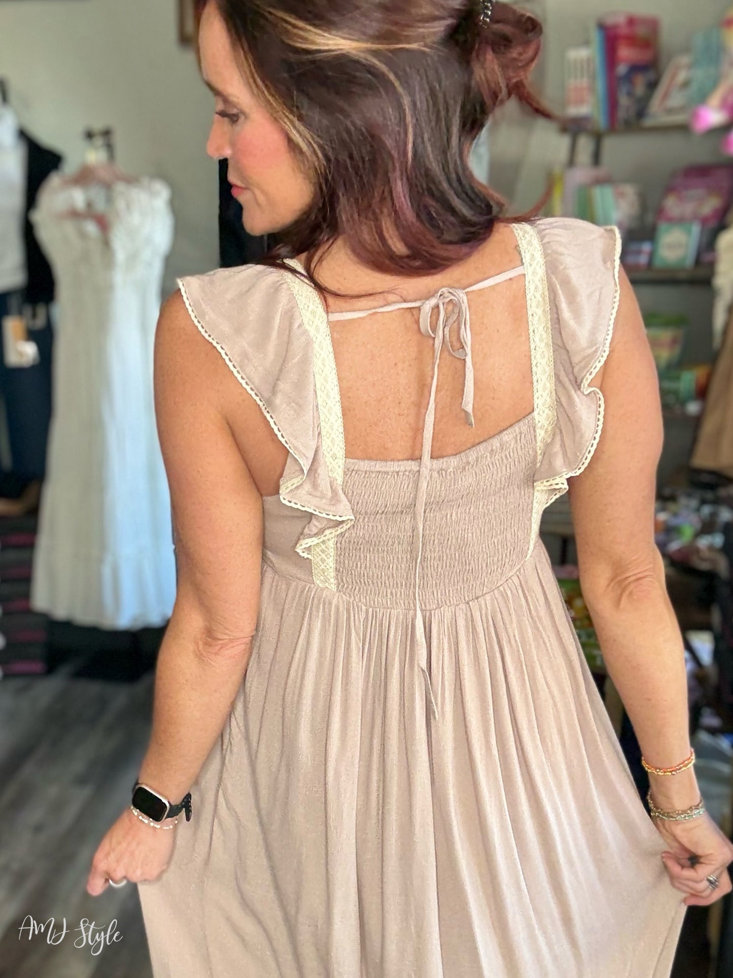 Petal Stich Maxi Dress