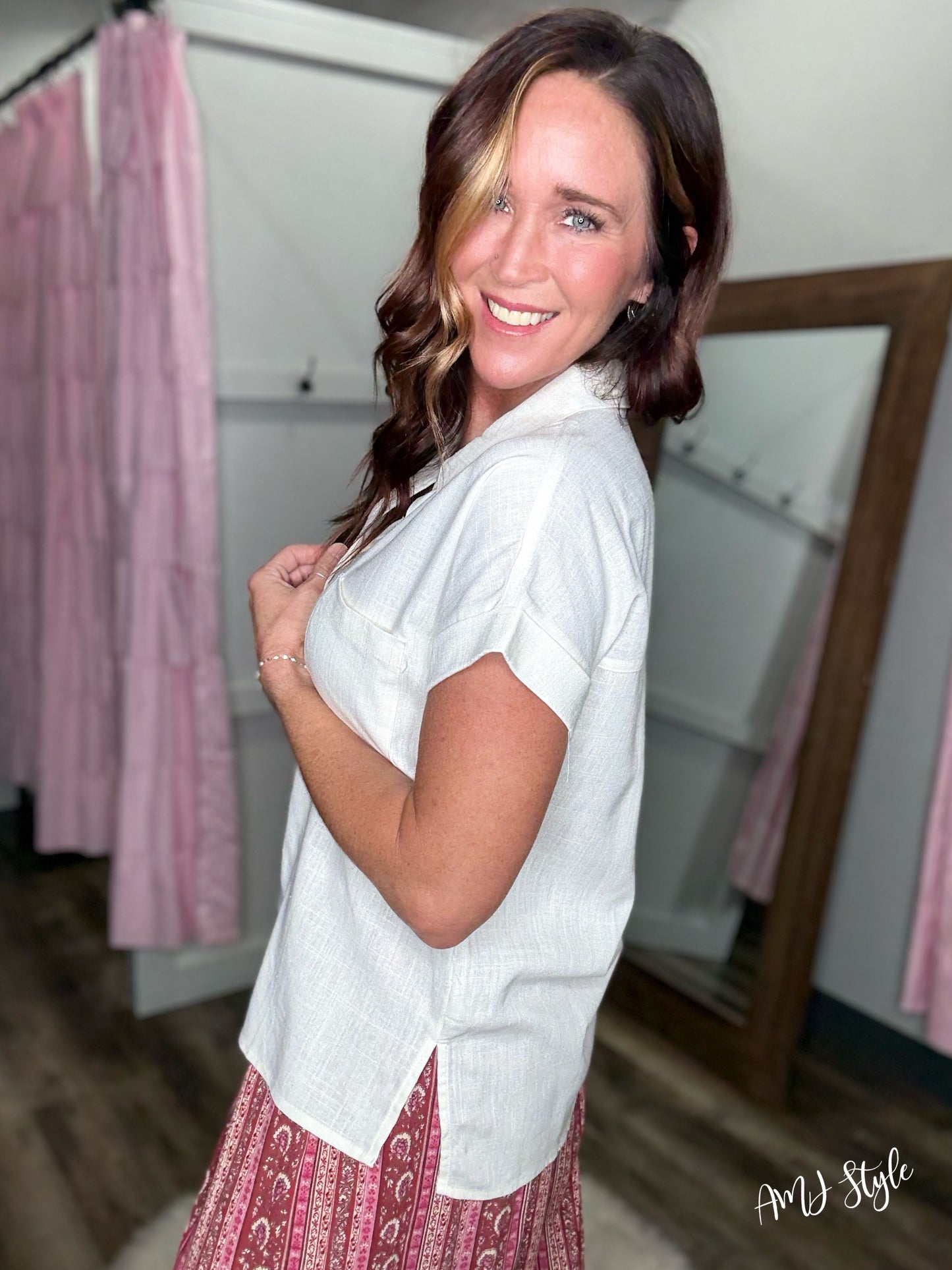 Simply Refined Short Sleeve Top