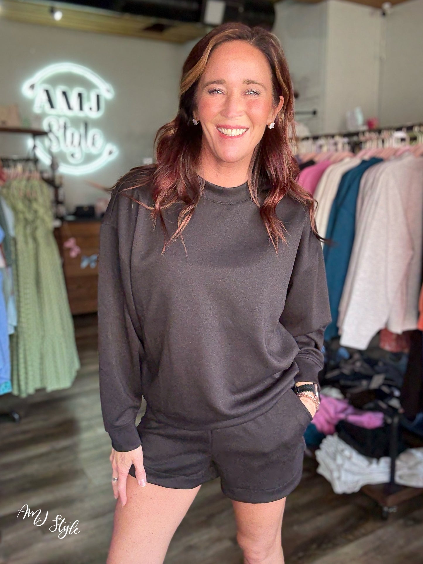 Pure Plush Pullover - Black