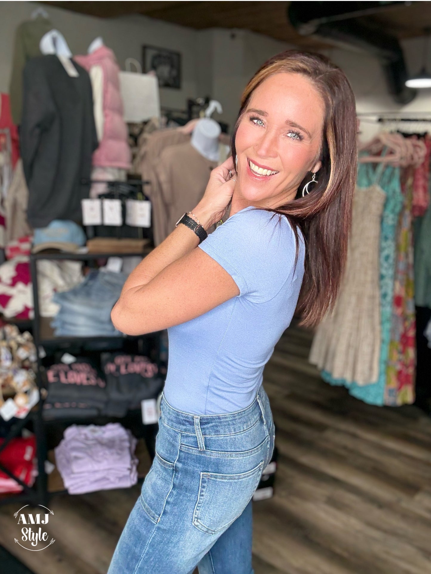 Formed Elegance Body Suit - Sky Bue