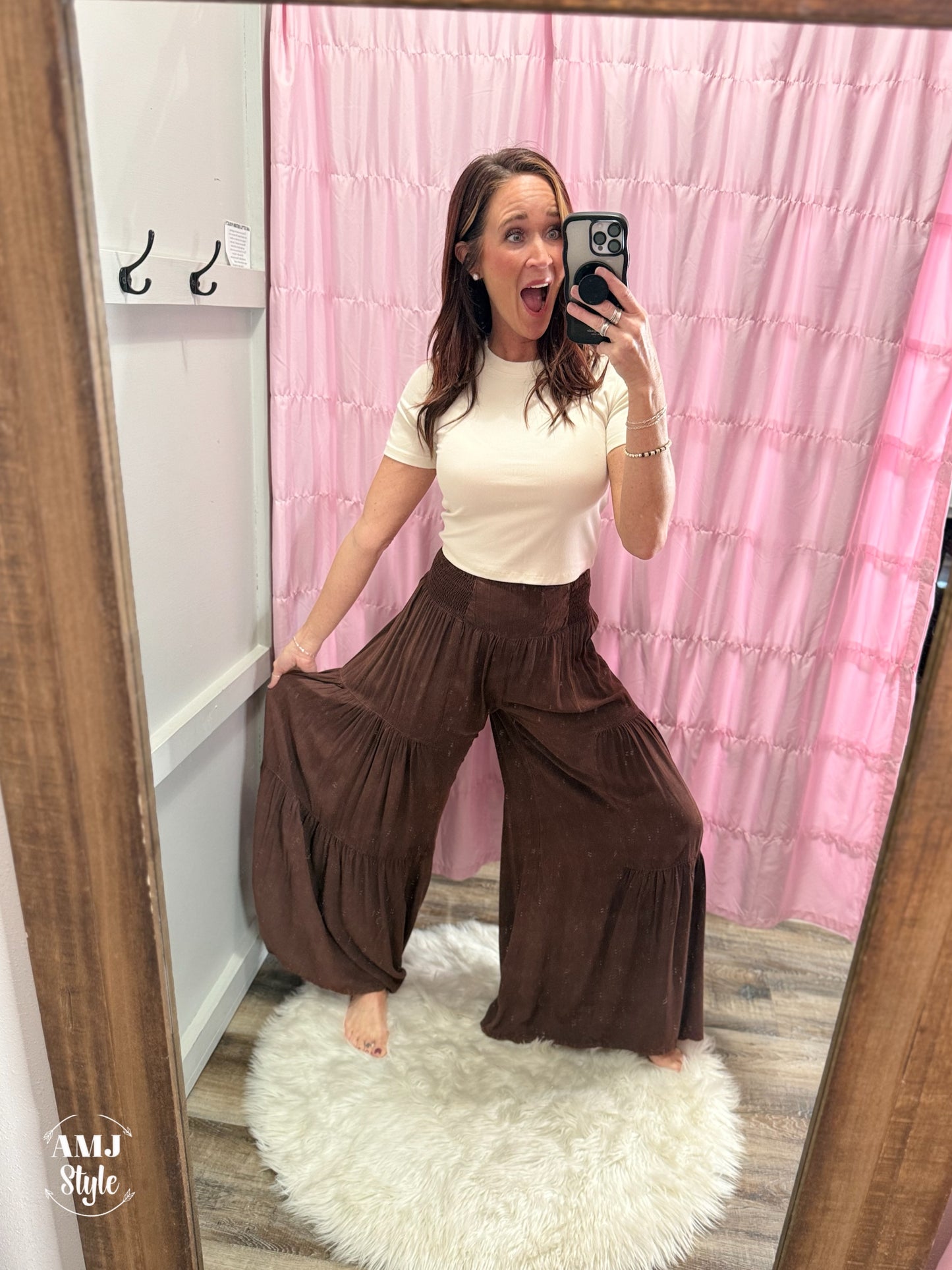 Wanderlust Wide Leg Pants - Chocolate