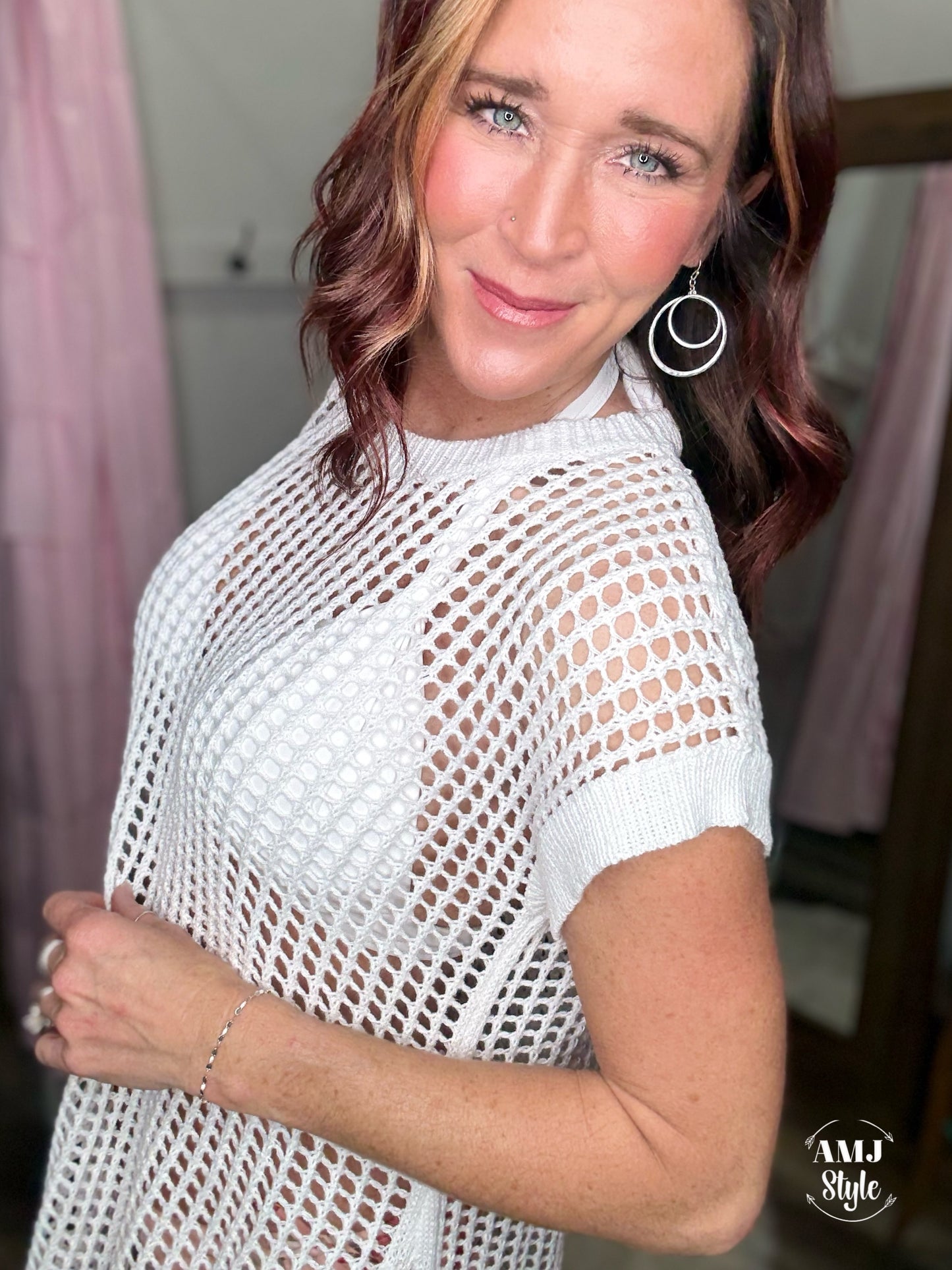 The Poolside Chill Coverup - White