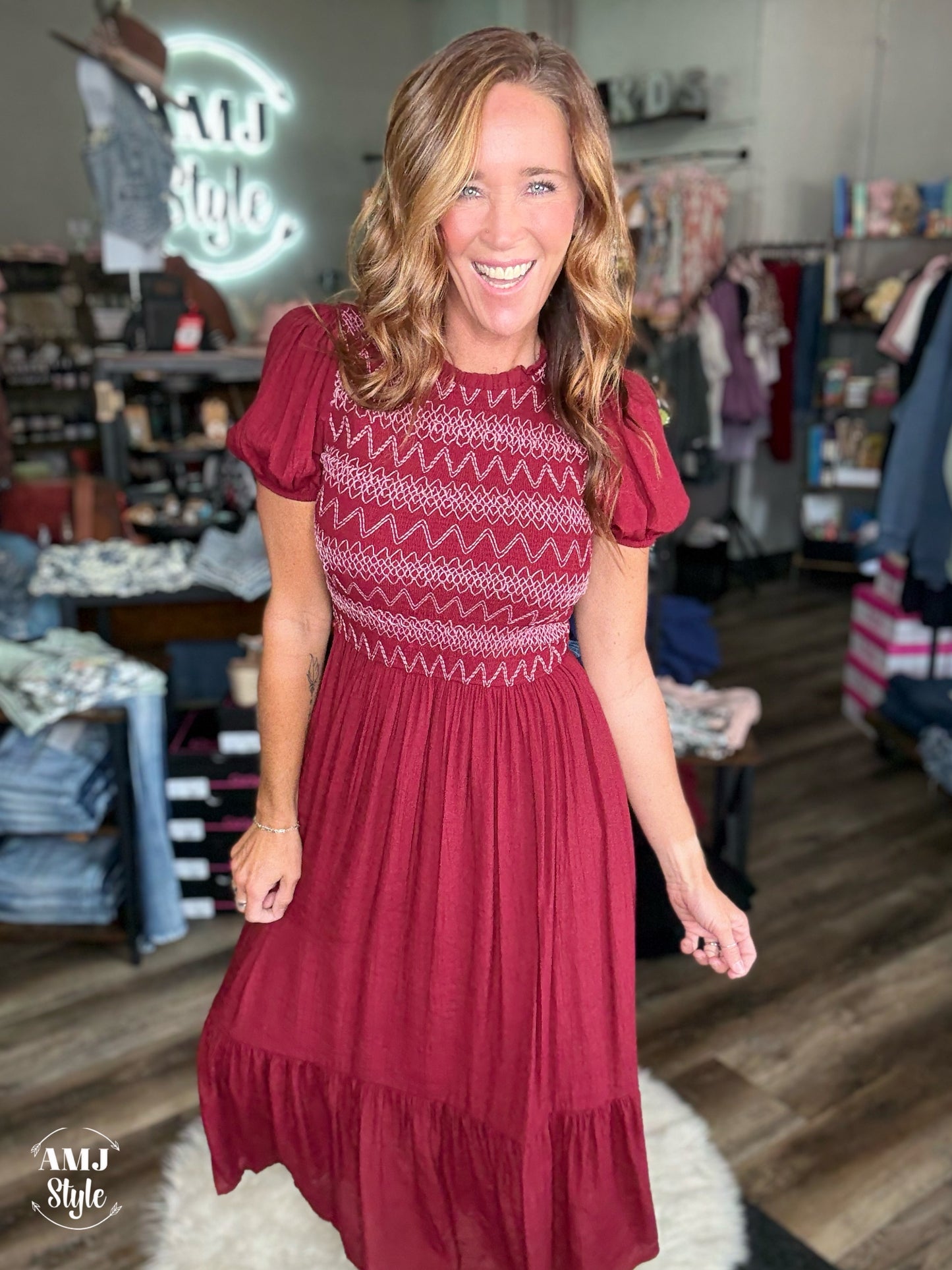 Reverie Crimson Maxi Dress