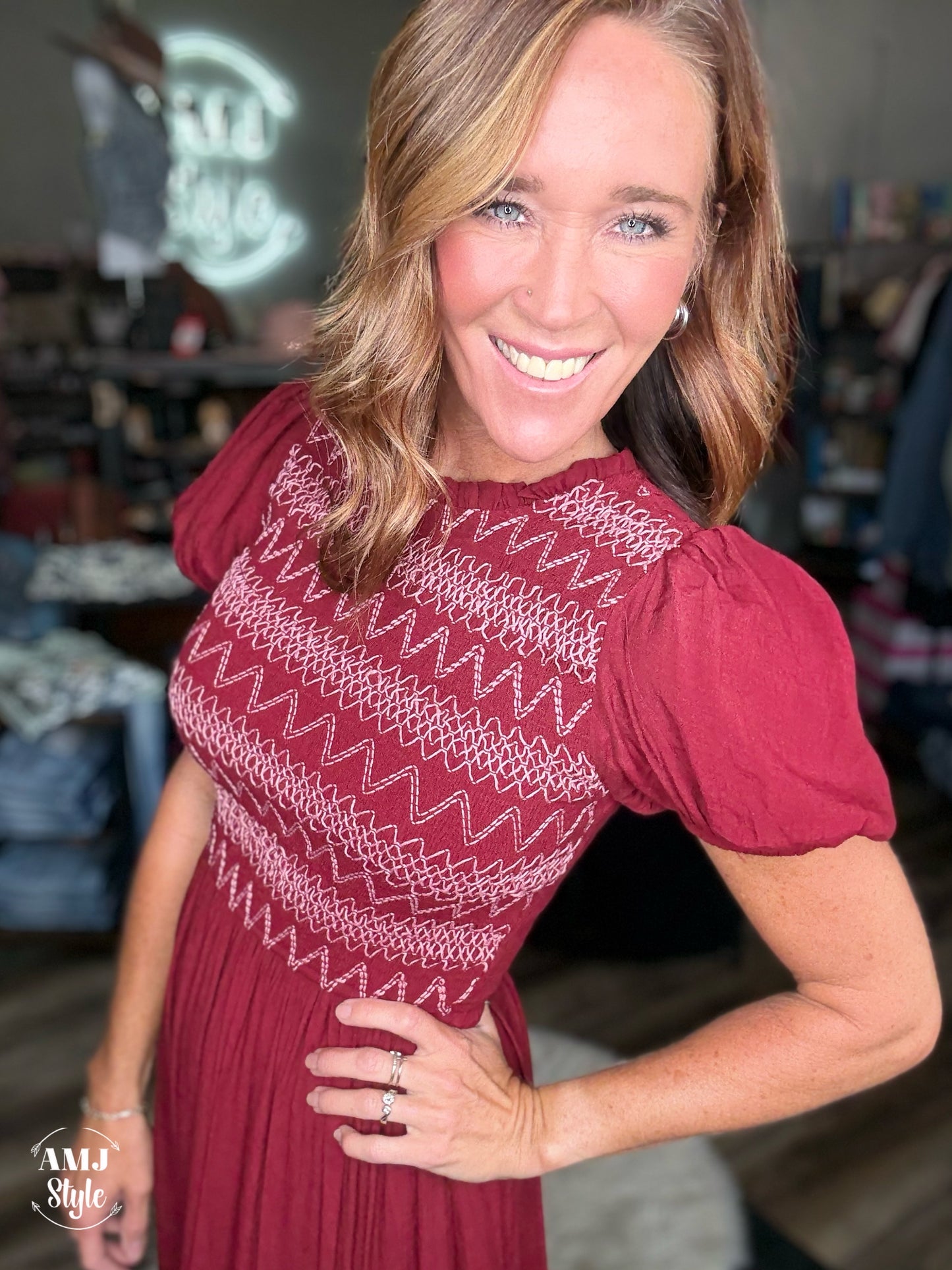Reverie Crimson Maxi Dress