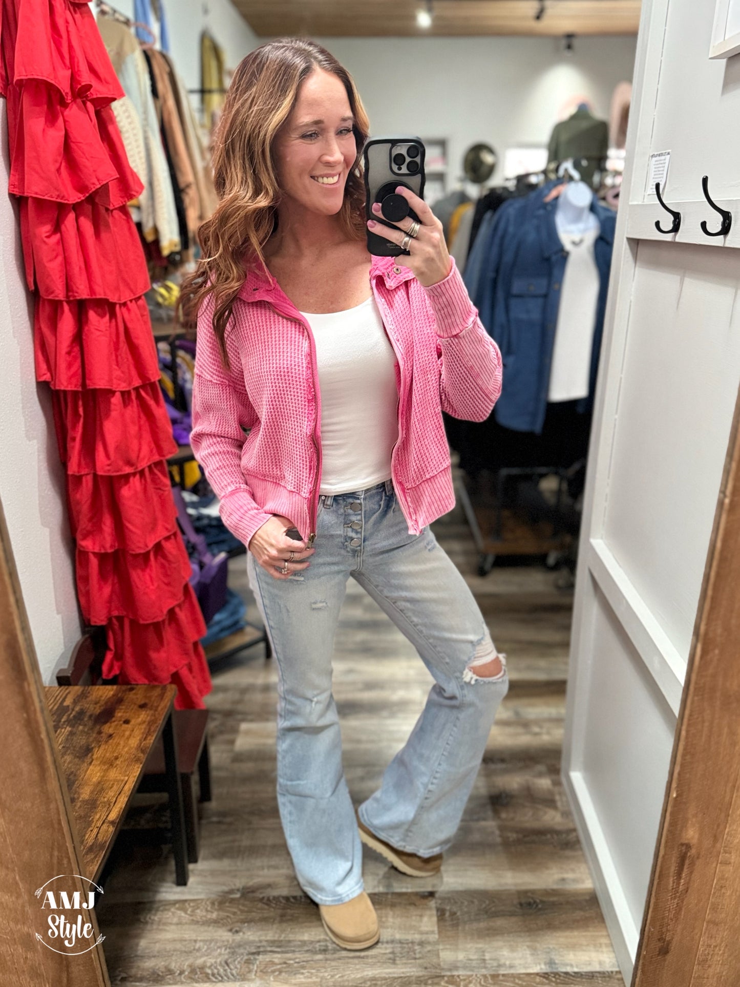 Everyday Button Flare Denim