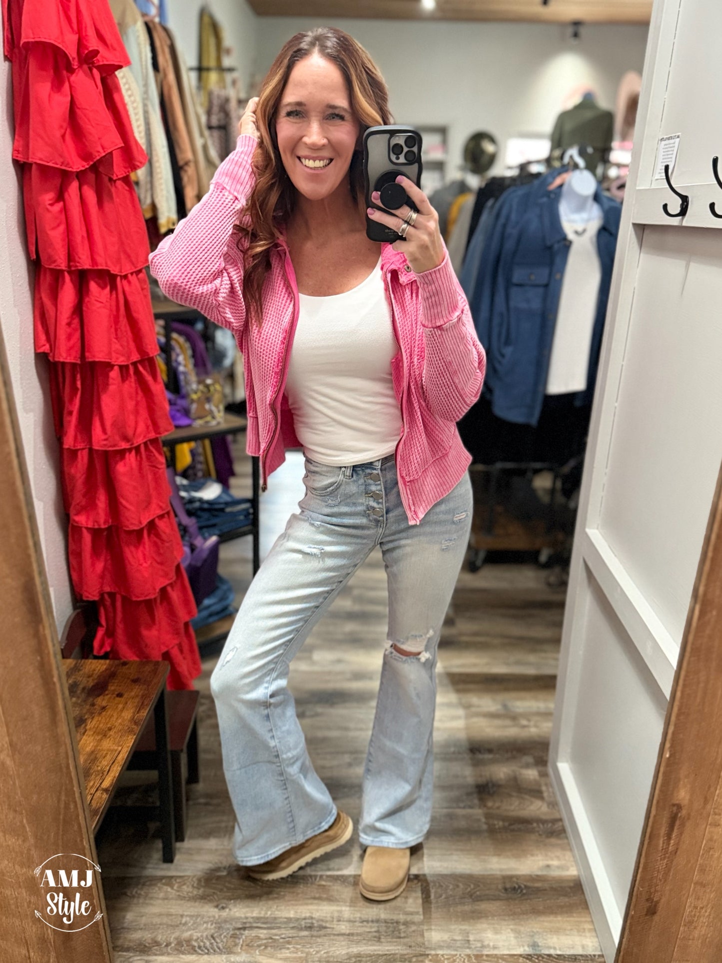 Everyday Button Flare Denim