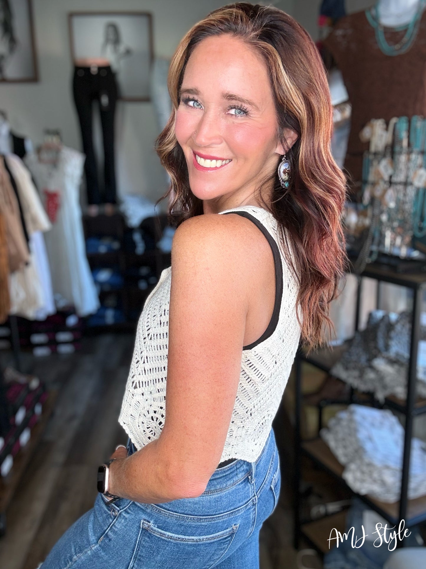Golden Hour Crochet Vest