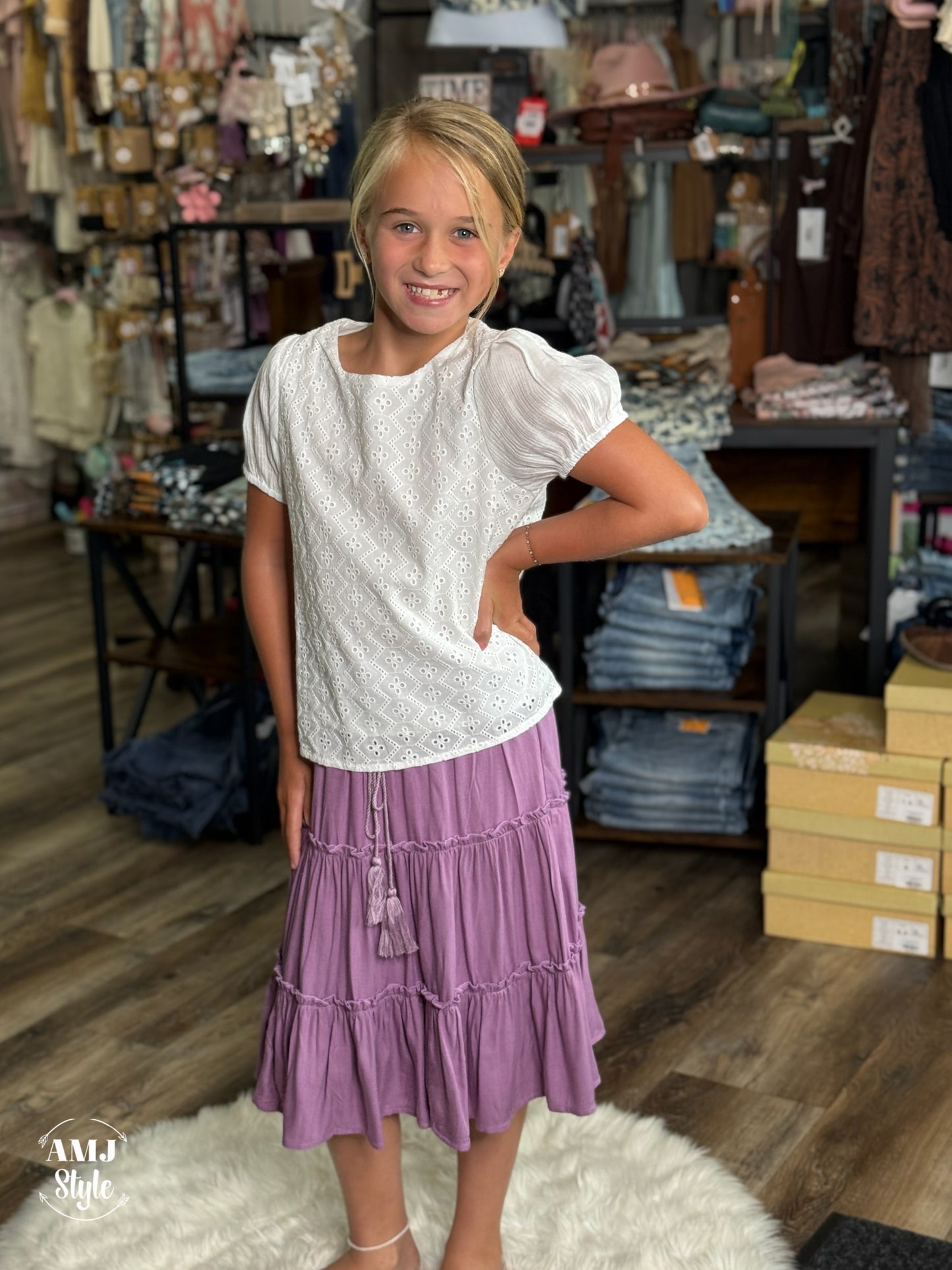 Lavender Breeze Kiddo Skirt