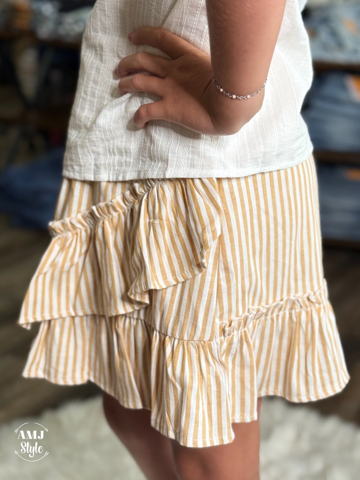 Trice Stripe Kiddo Skirt