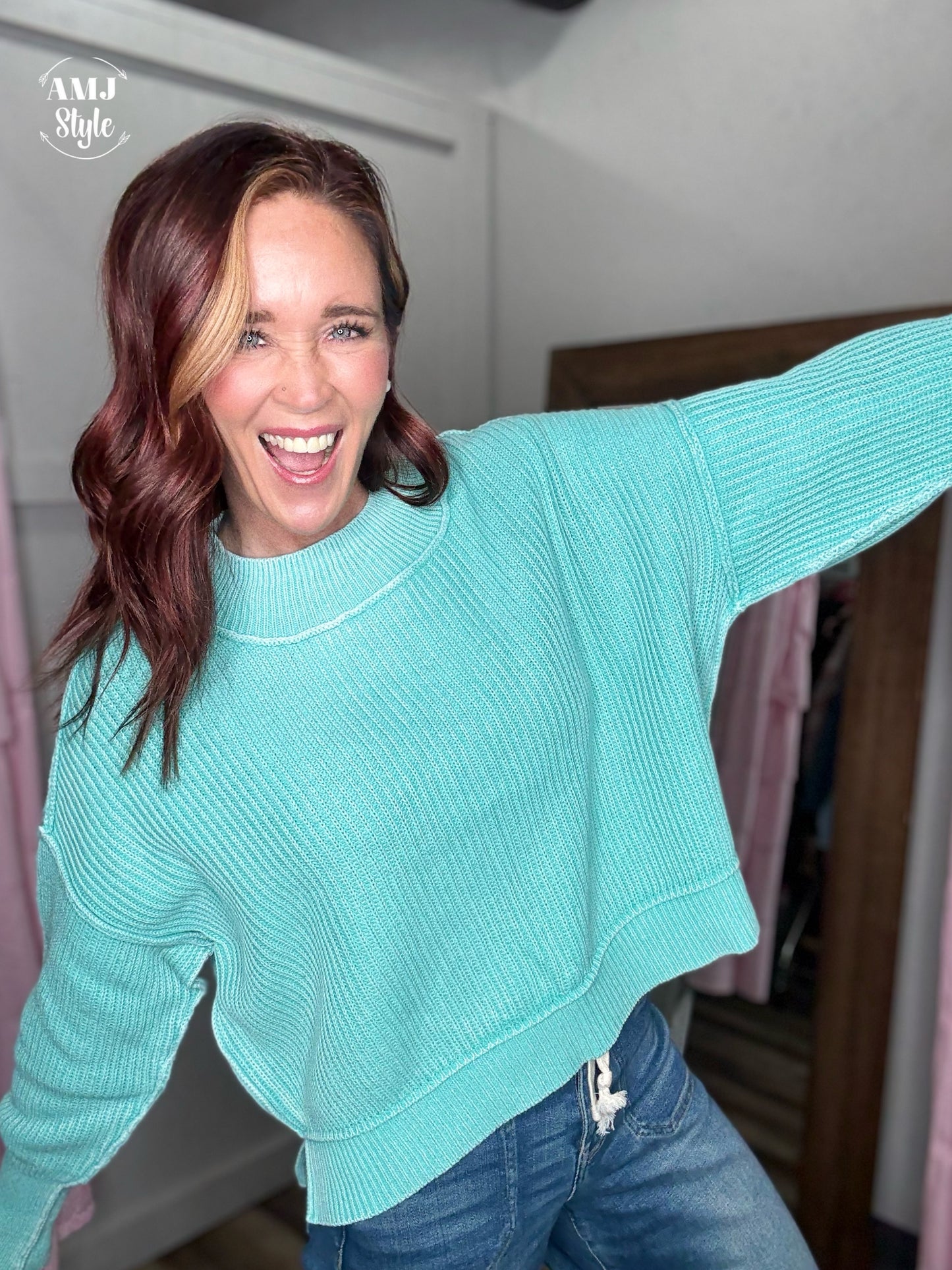 Color Me Cozy Sweater - Mint