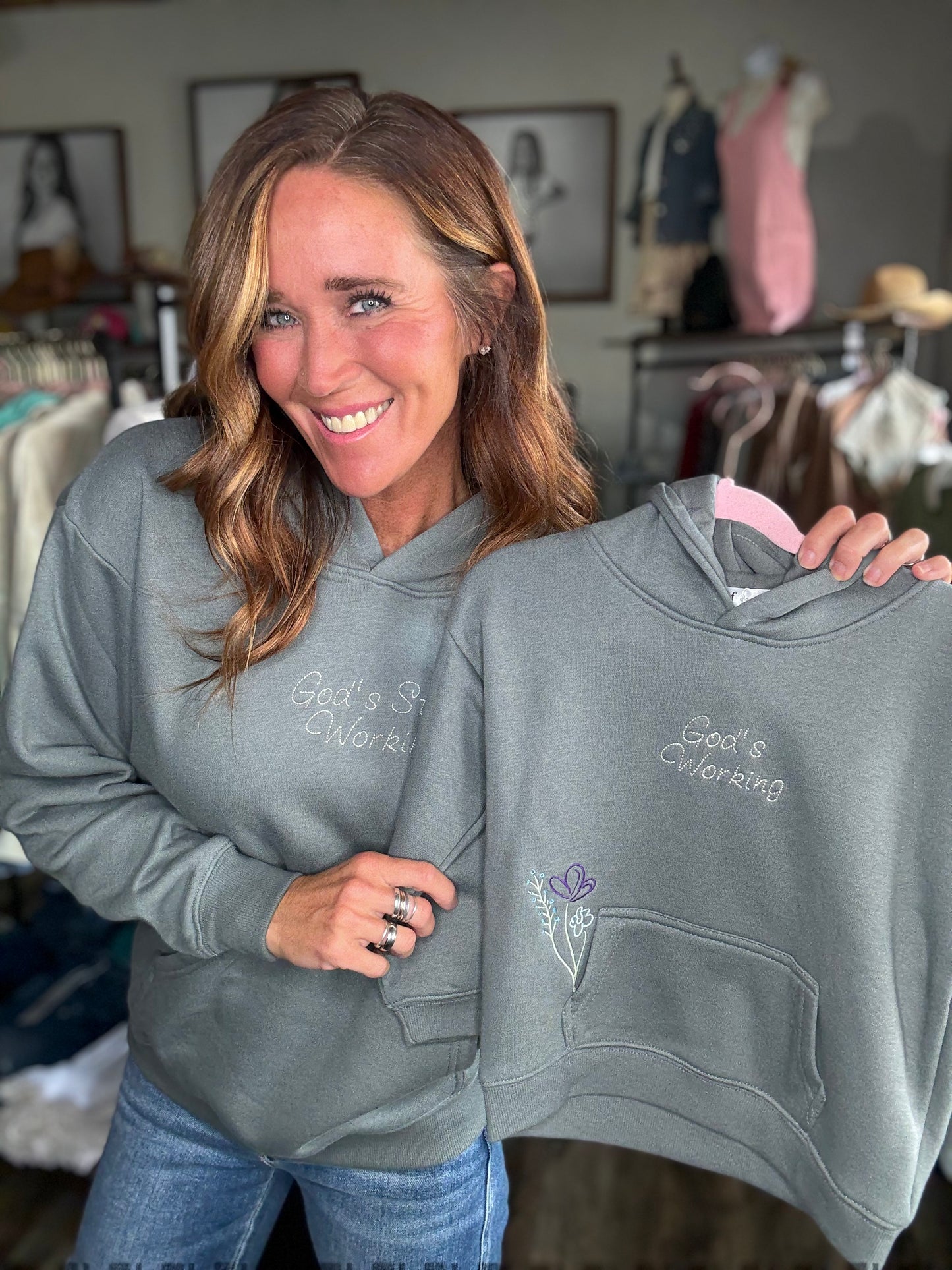 God's Still Working Kids Hoodie