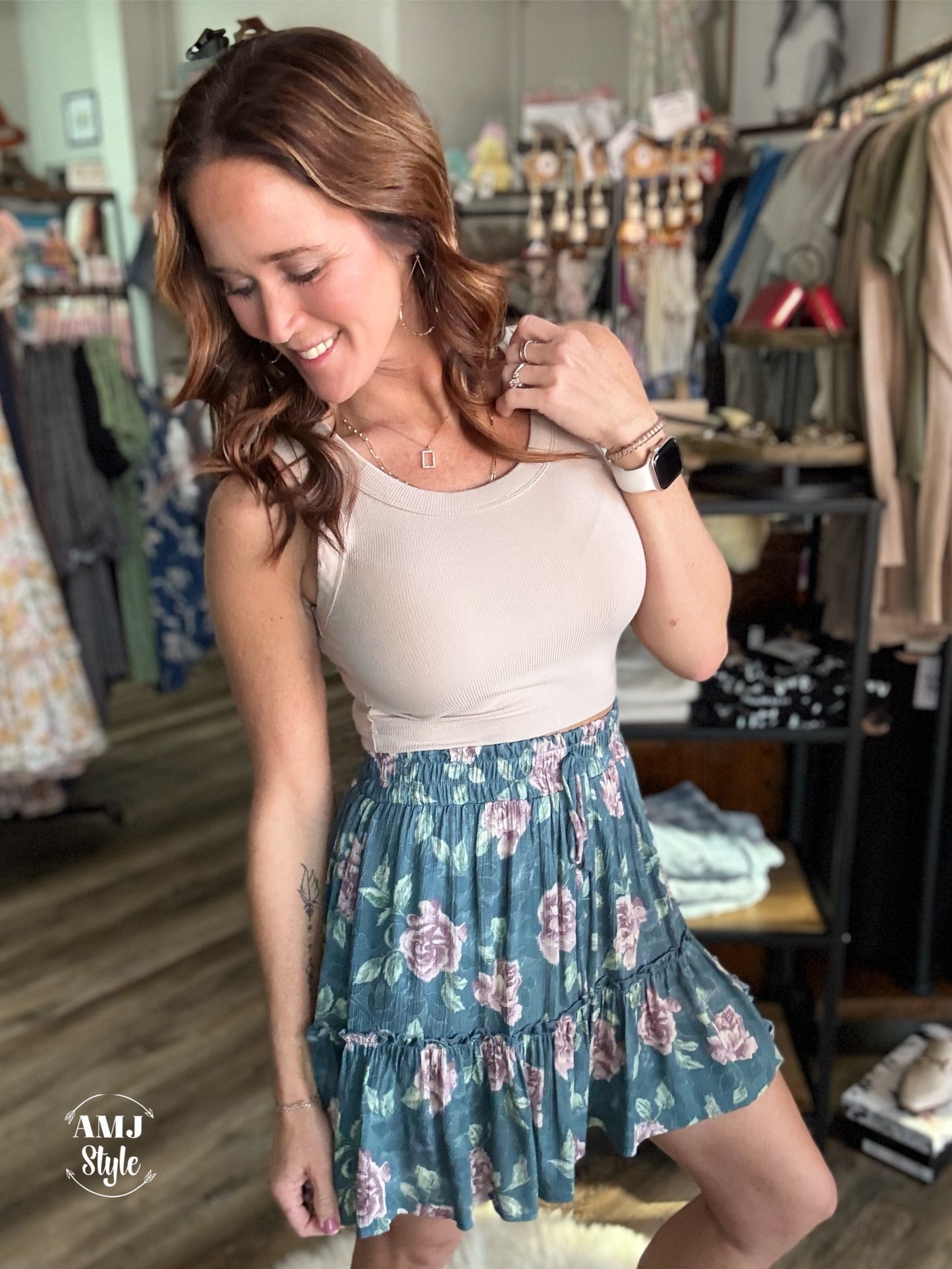 Scoop Neck Crop Tank