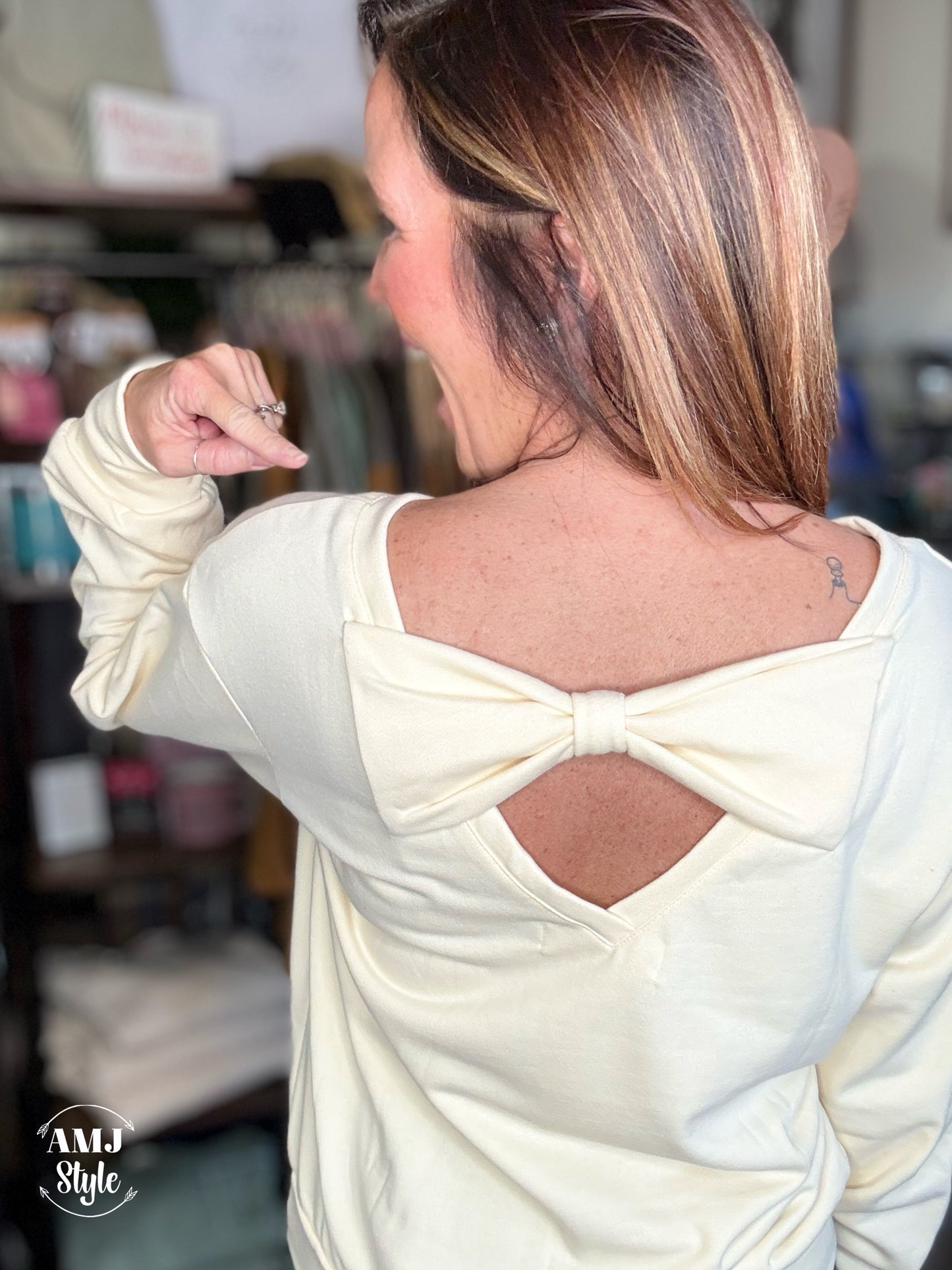 Bow Back Sweatshirt