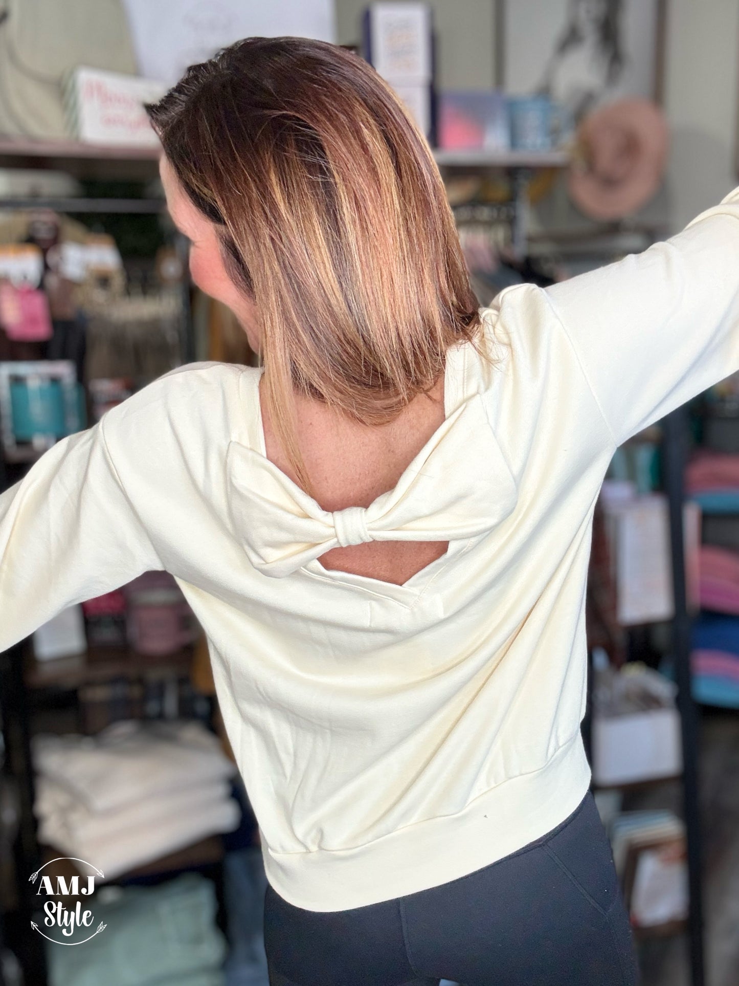 Bow Back Sweatshirt