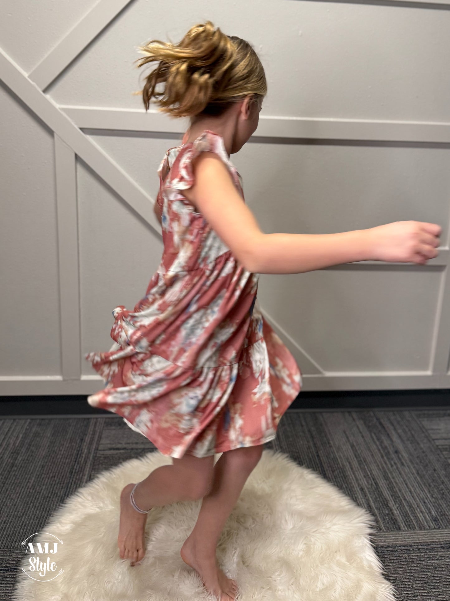 Water Color Meadow Kiddo Dress