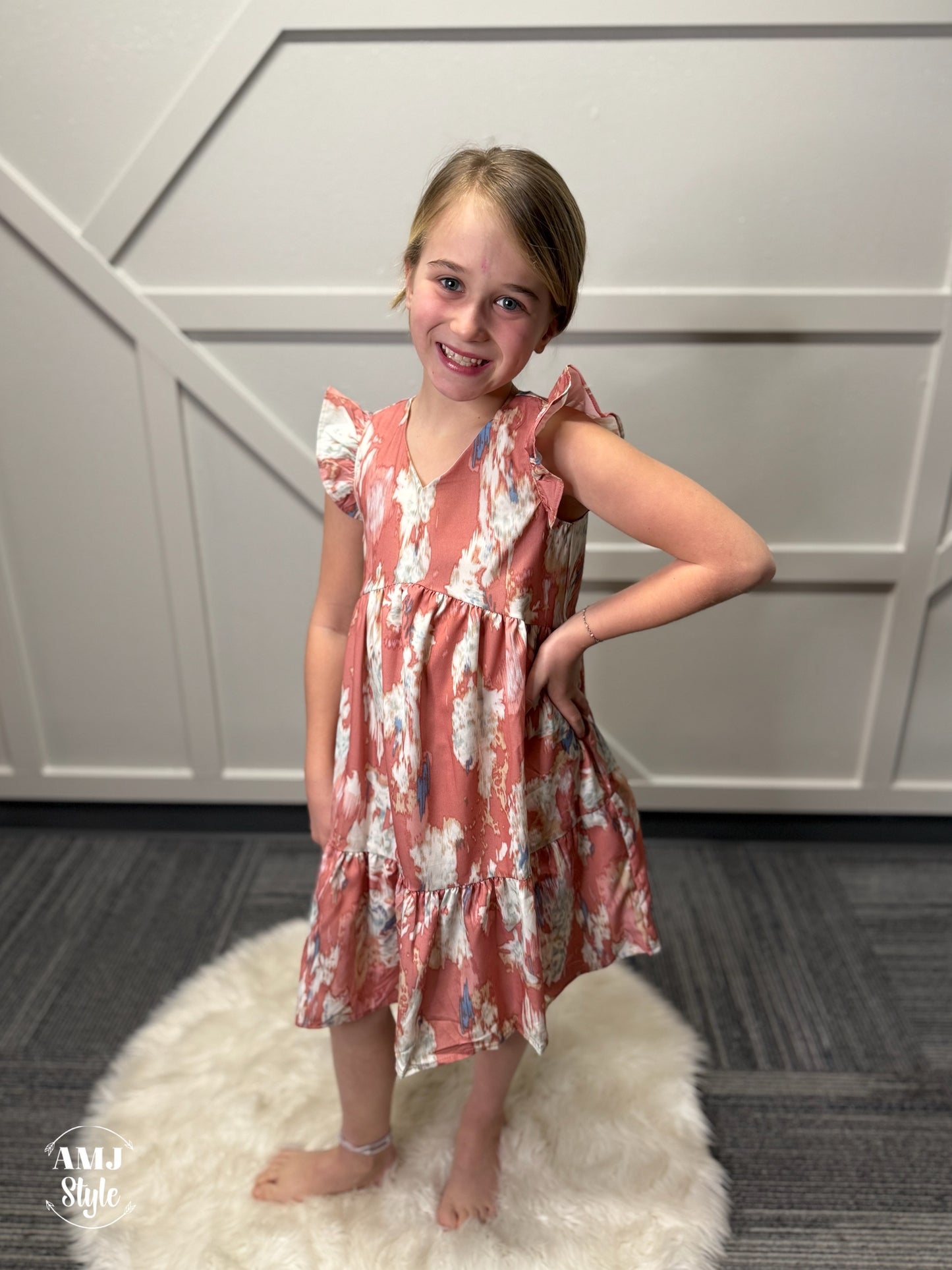 Water Color Meadow Kiddo Dress