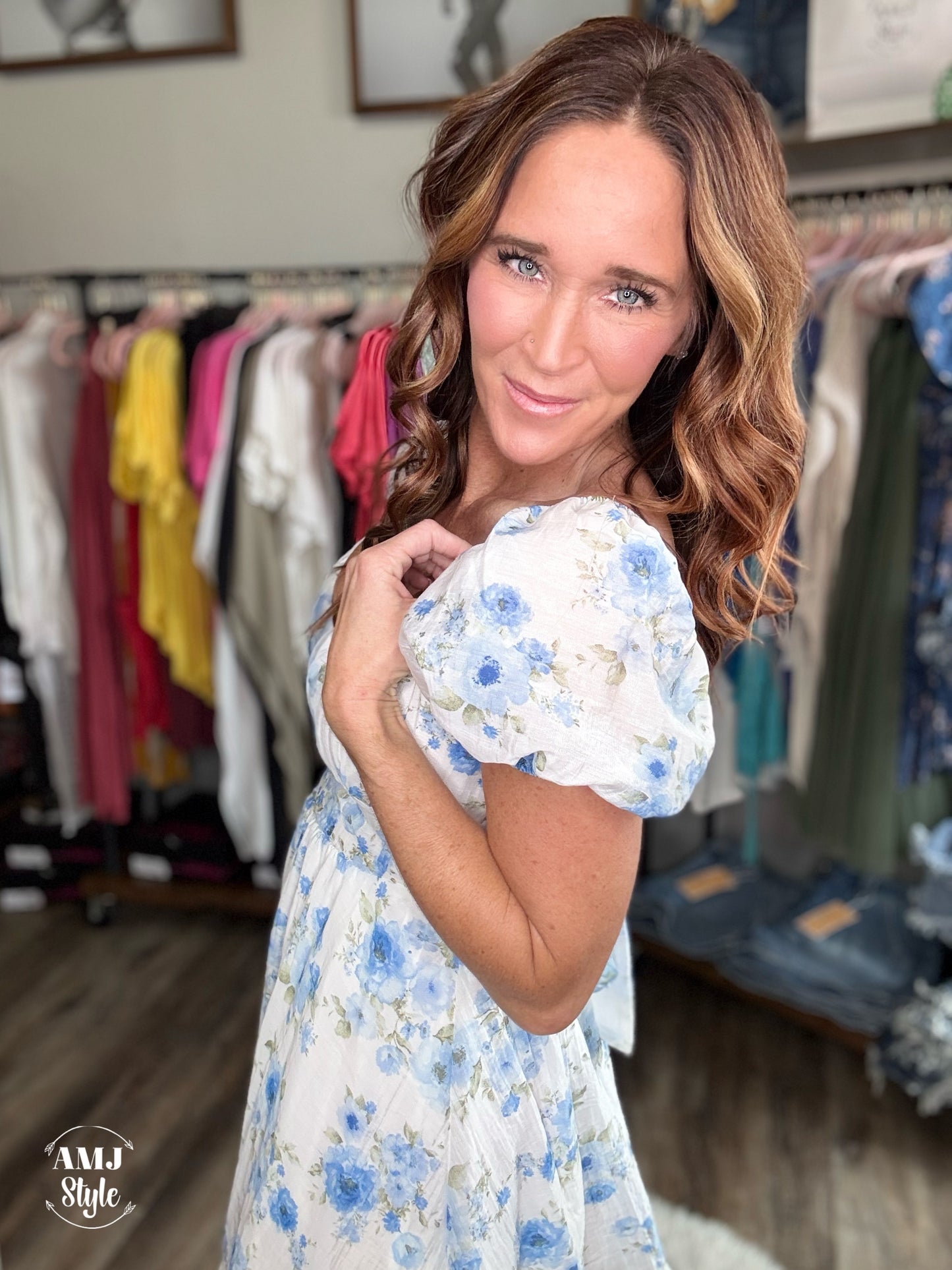 Blue Belle Cut Out Dress