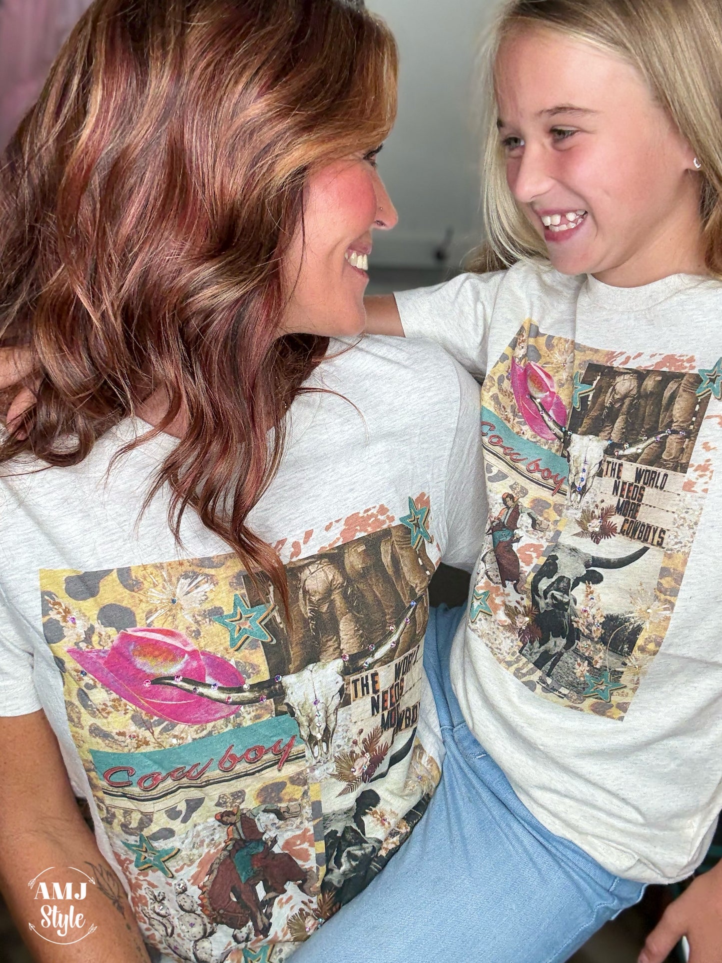 More Cowboys Bling Tee Adult & Kiddo