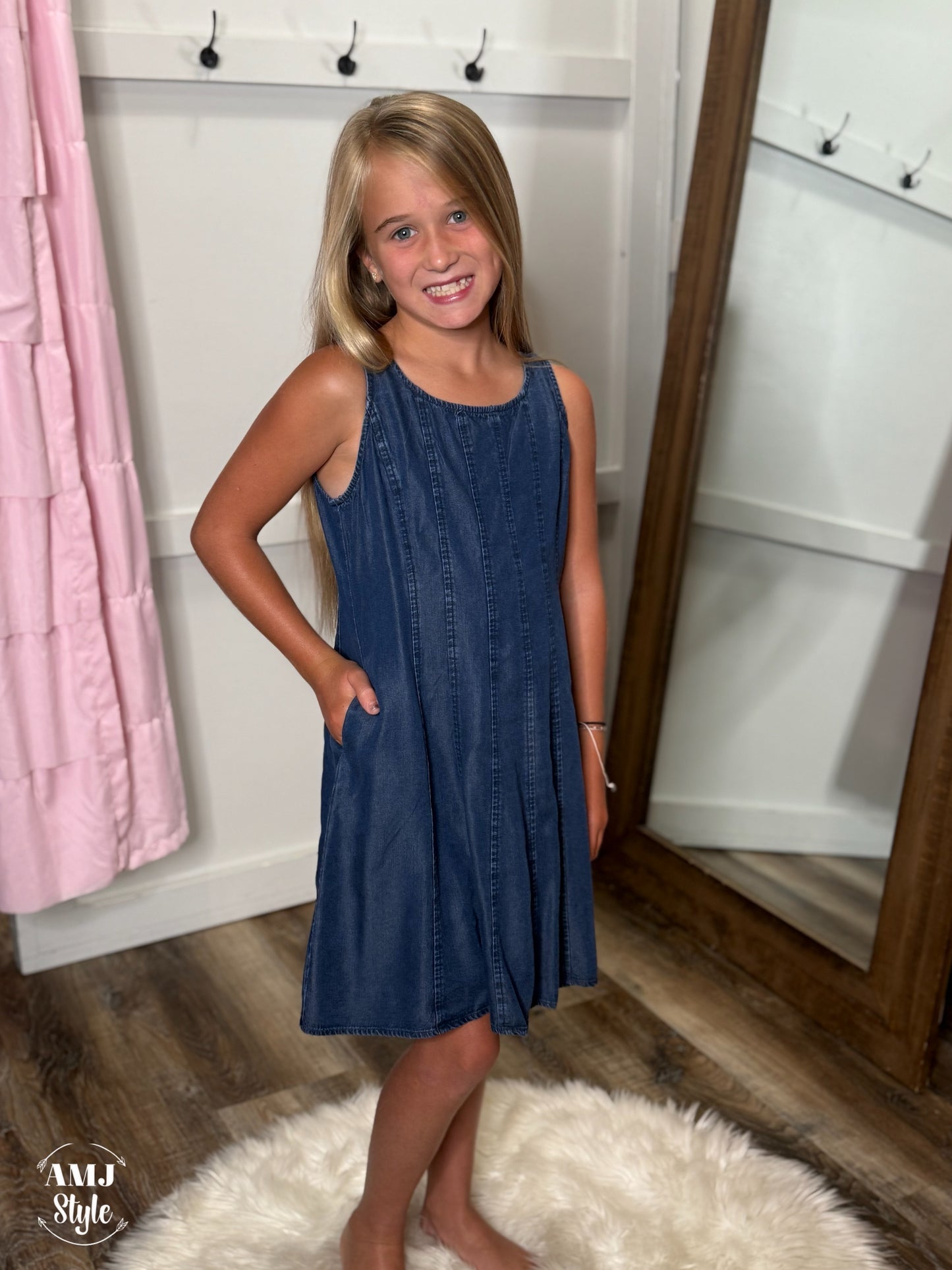 Twin with Me Denim Dress