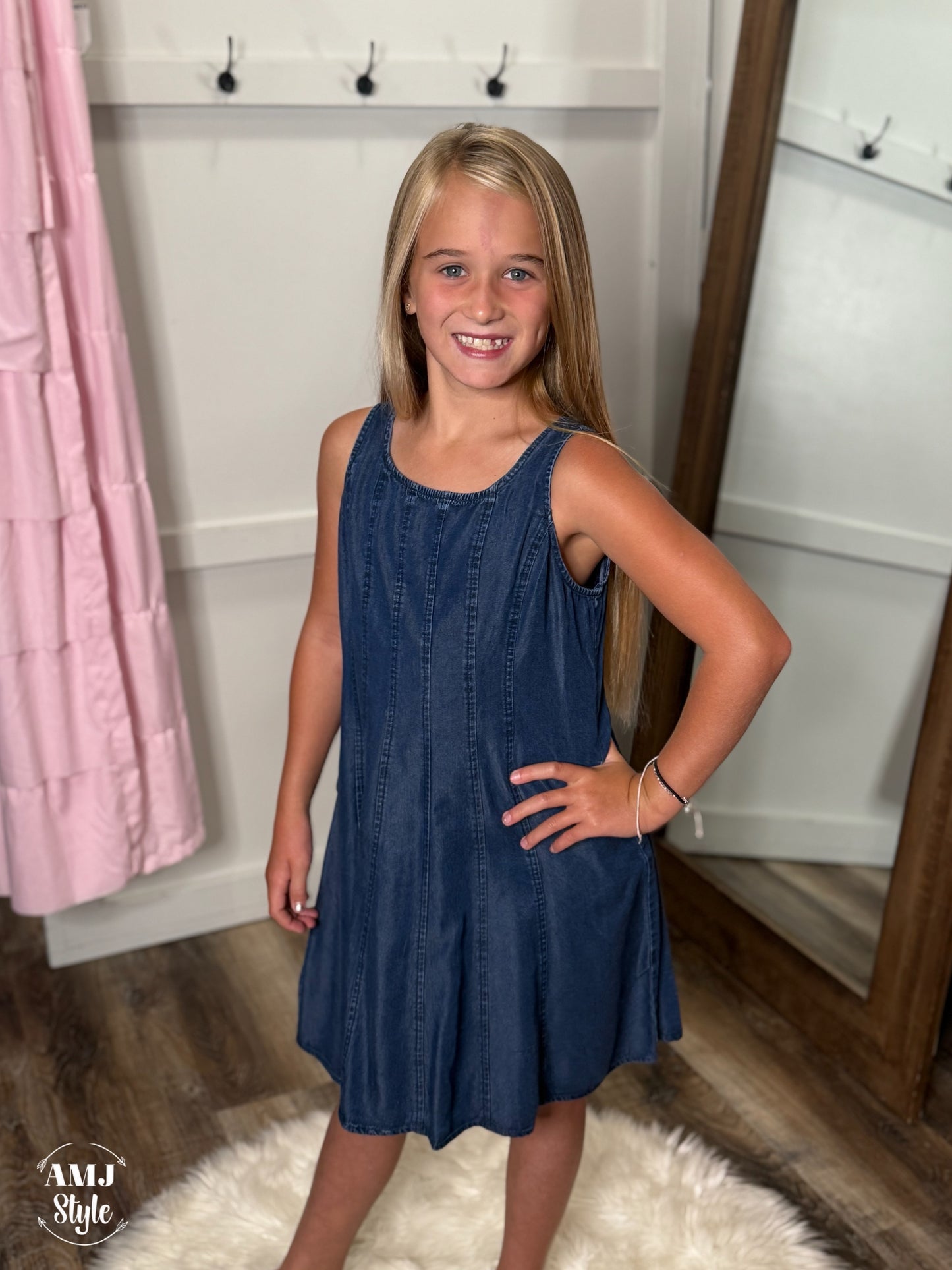 Twin with Me Denim Dress