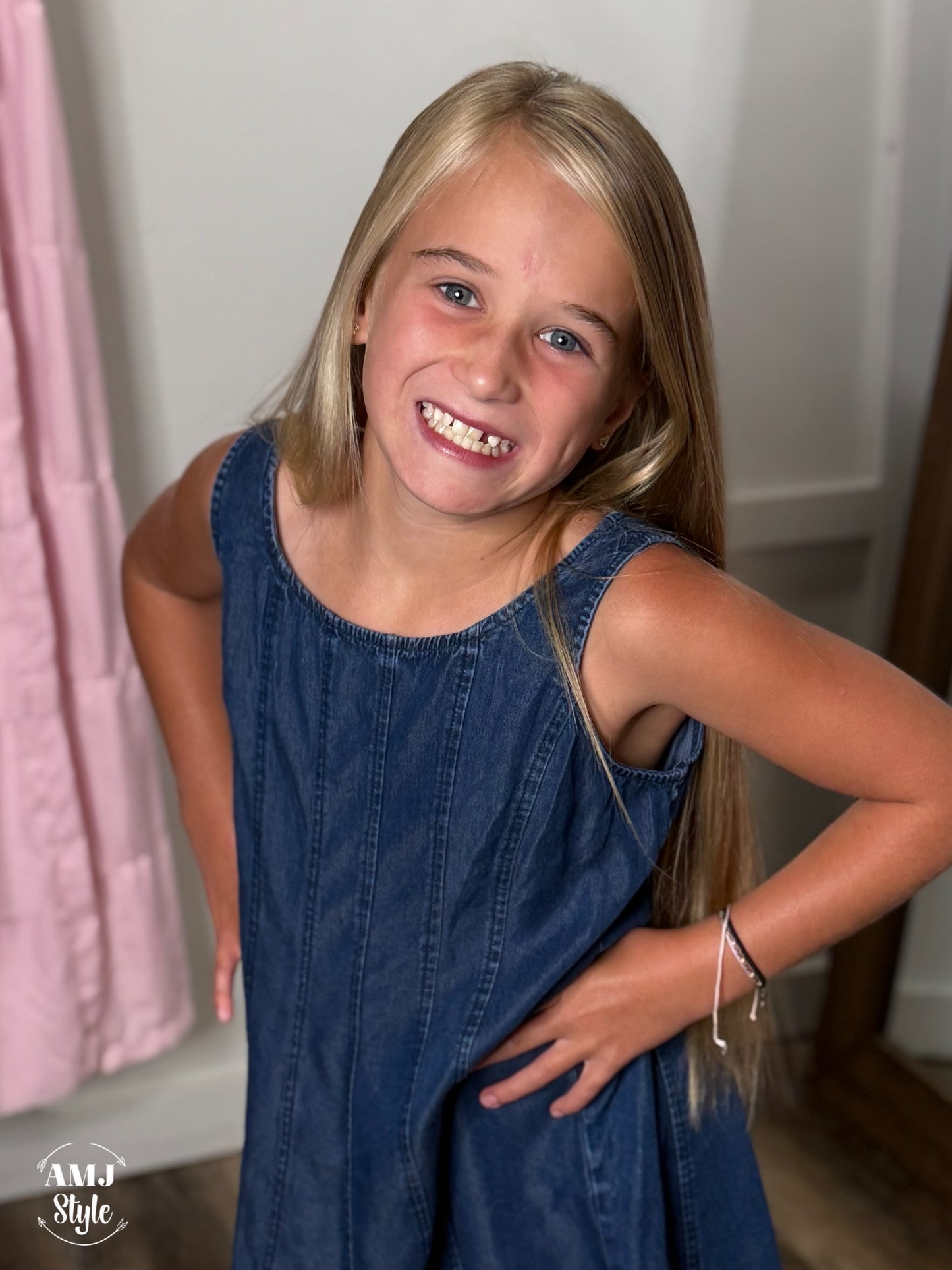Twin with Me Denim Dress
