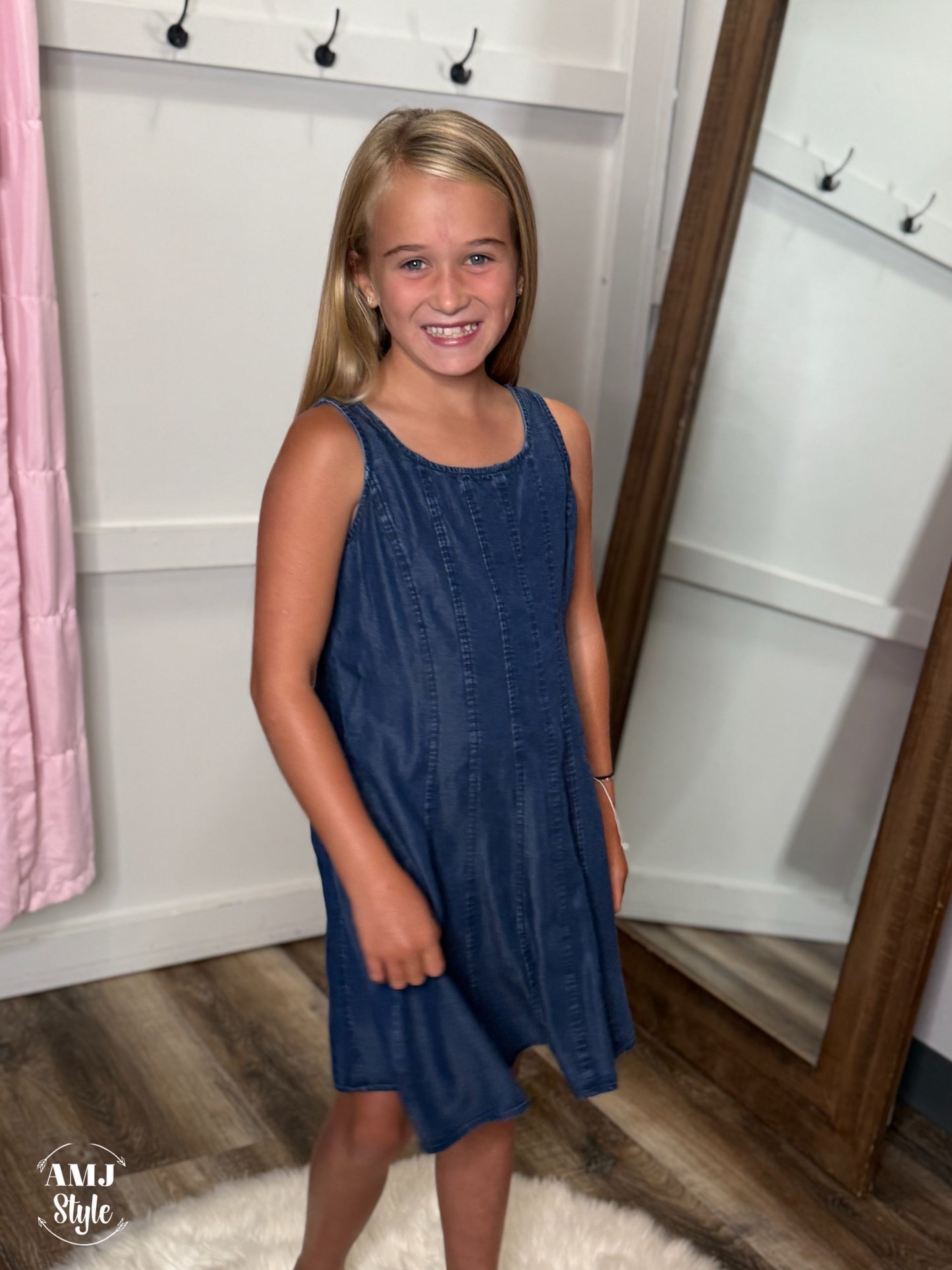 Twin with Me Denim Dress