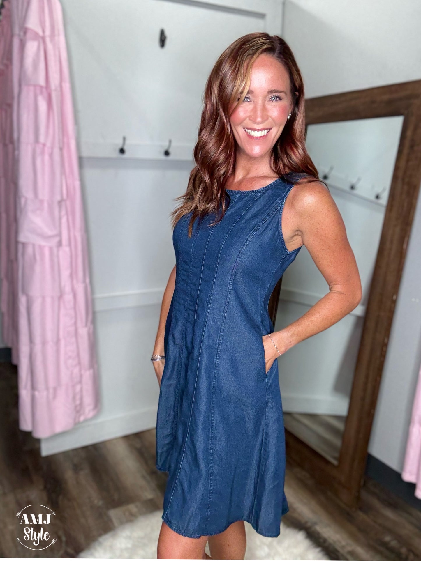 Twin with Me Denim Dress