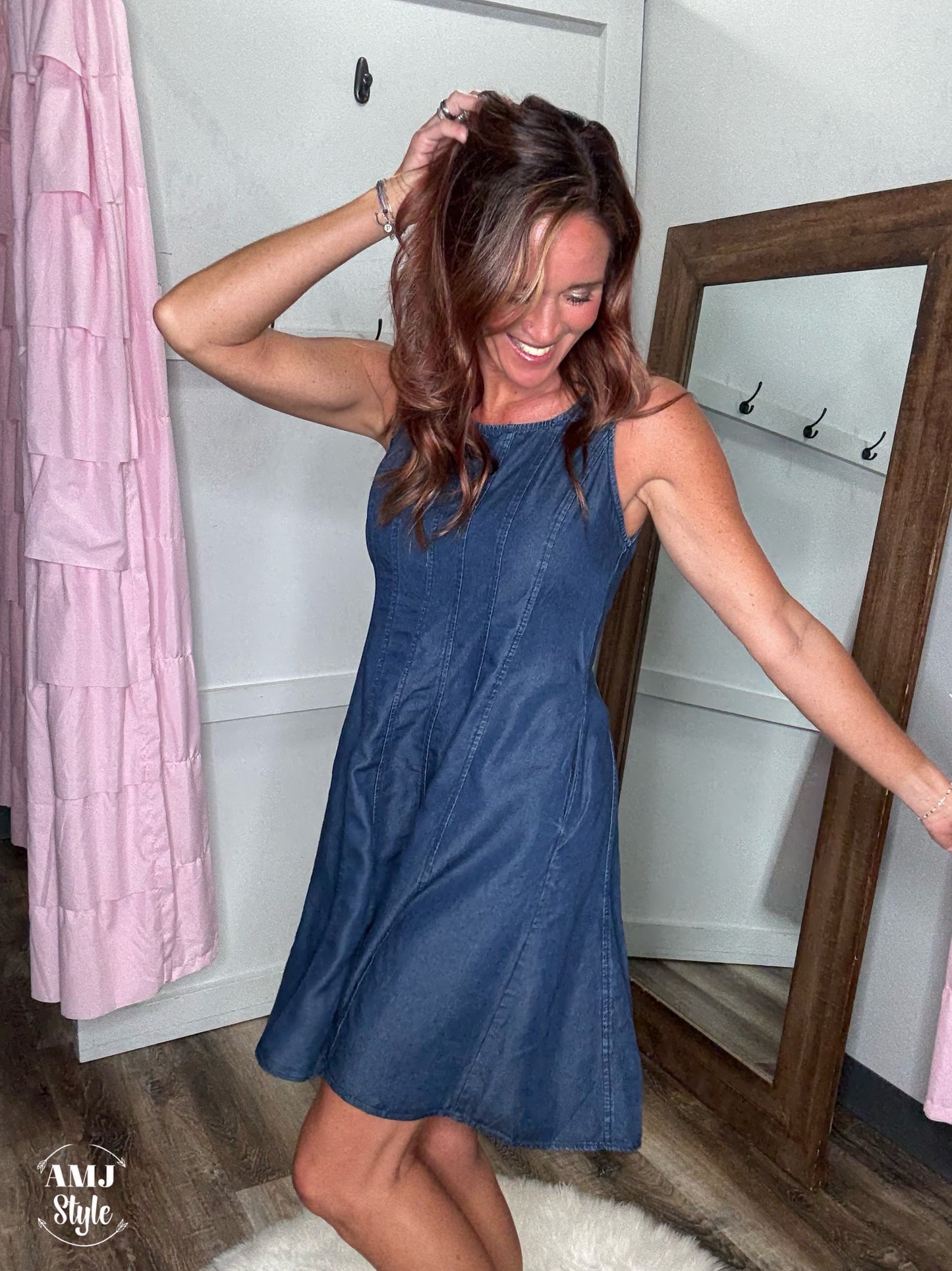 Twin with Me Denim Dress