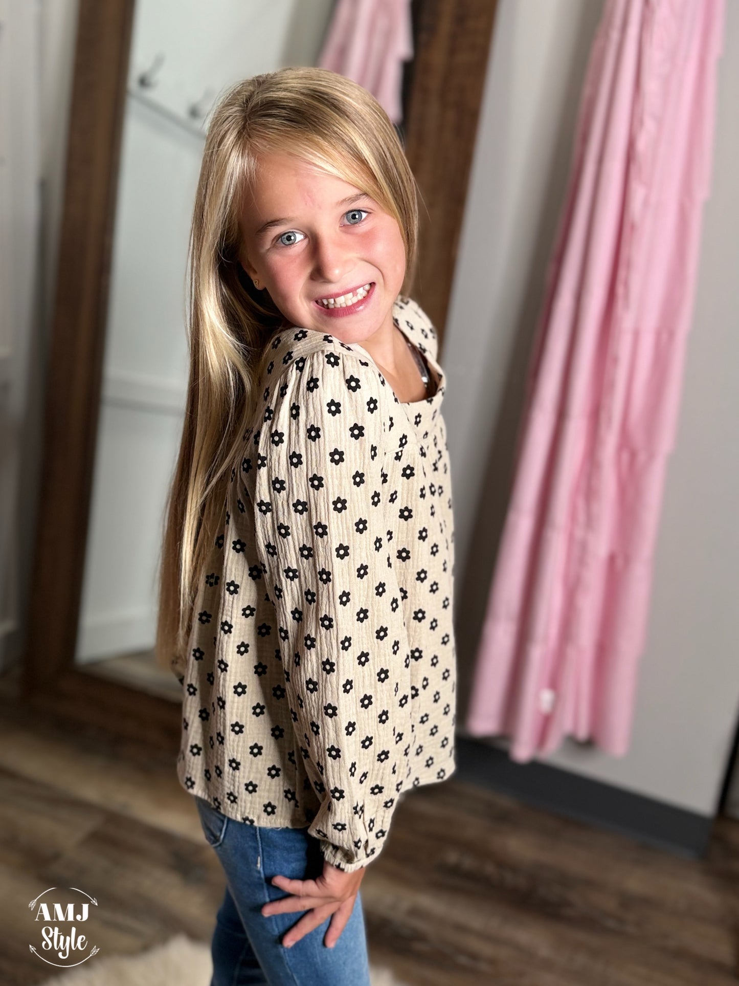 Vinnie Floral Kiddo Top