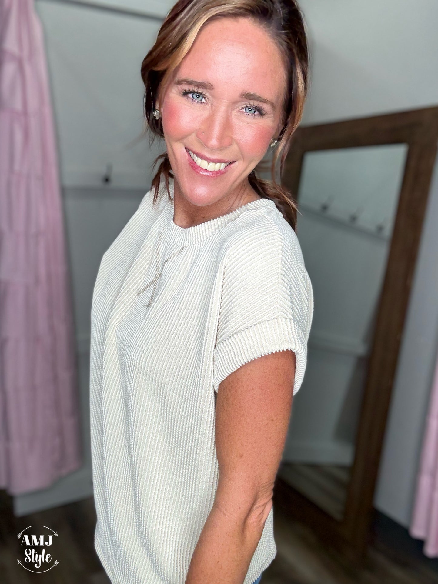 Vanilla Vibe Ribbed Top