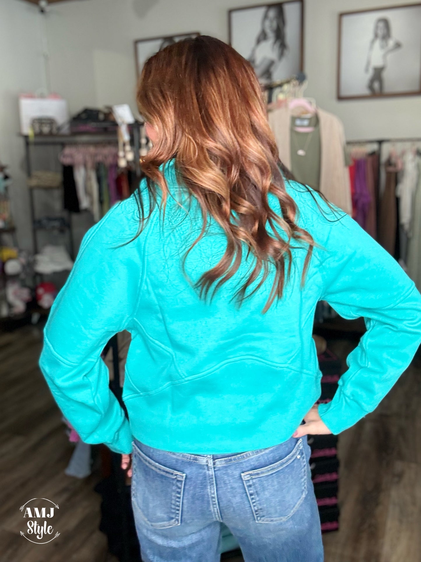 Chellie Chill Pullover - Turquoise