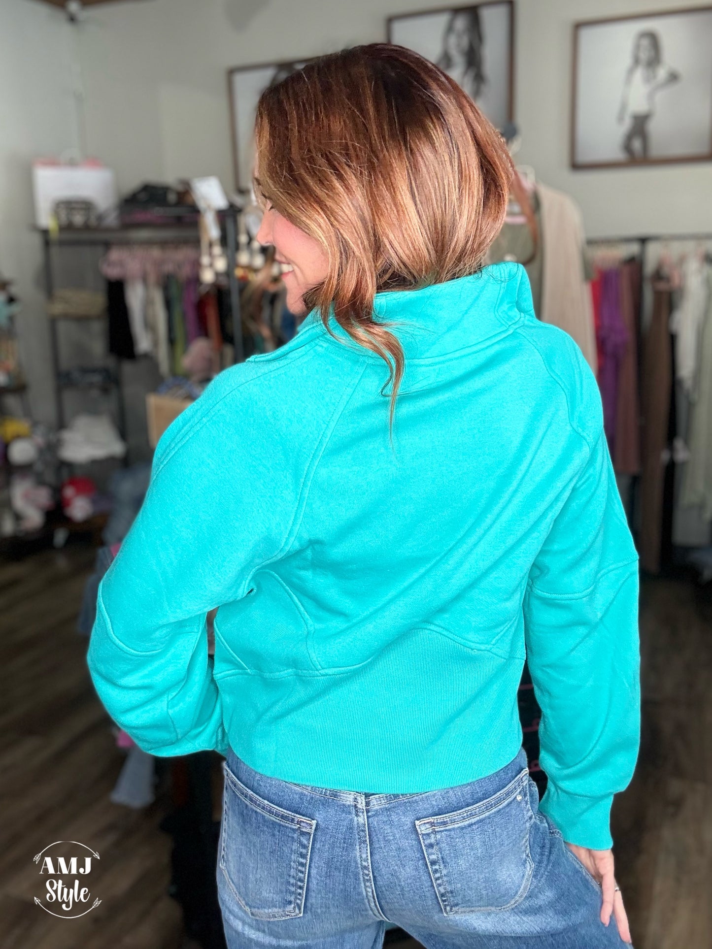Chellie Chill Pullover - Turquoise
