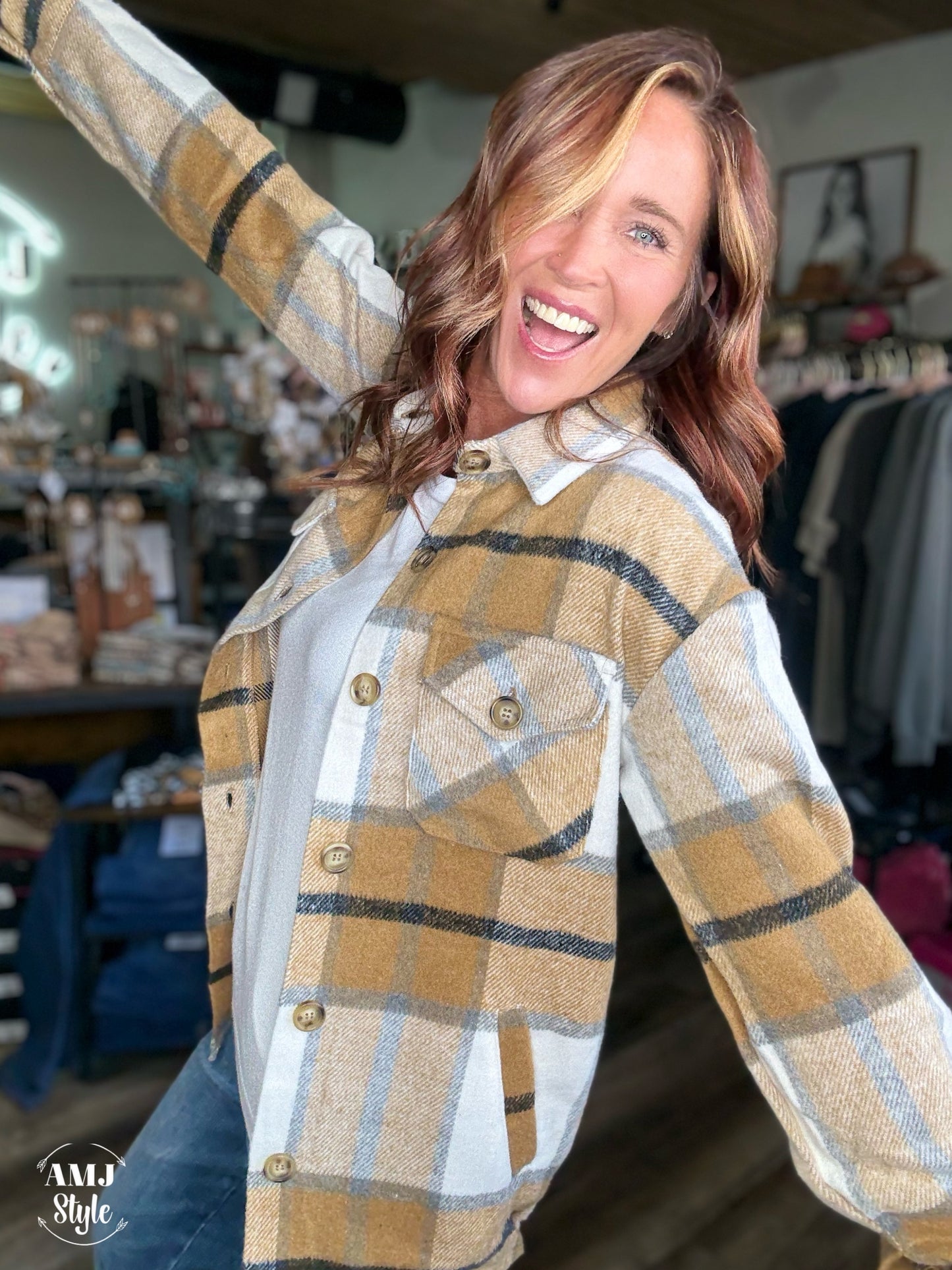 Timber Trail Flannel - Dark Khaki
