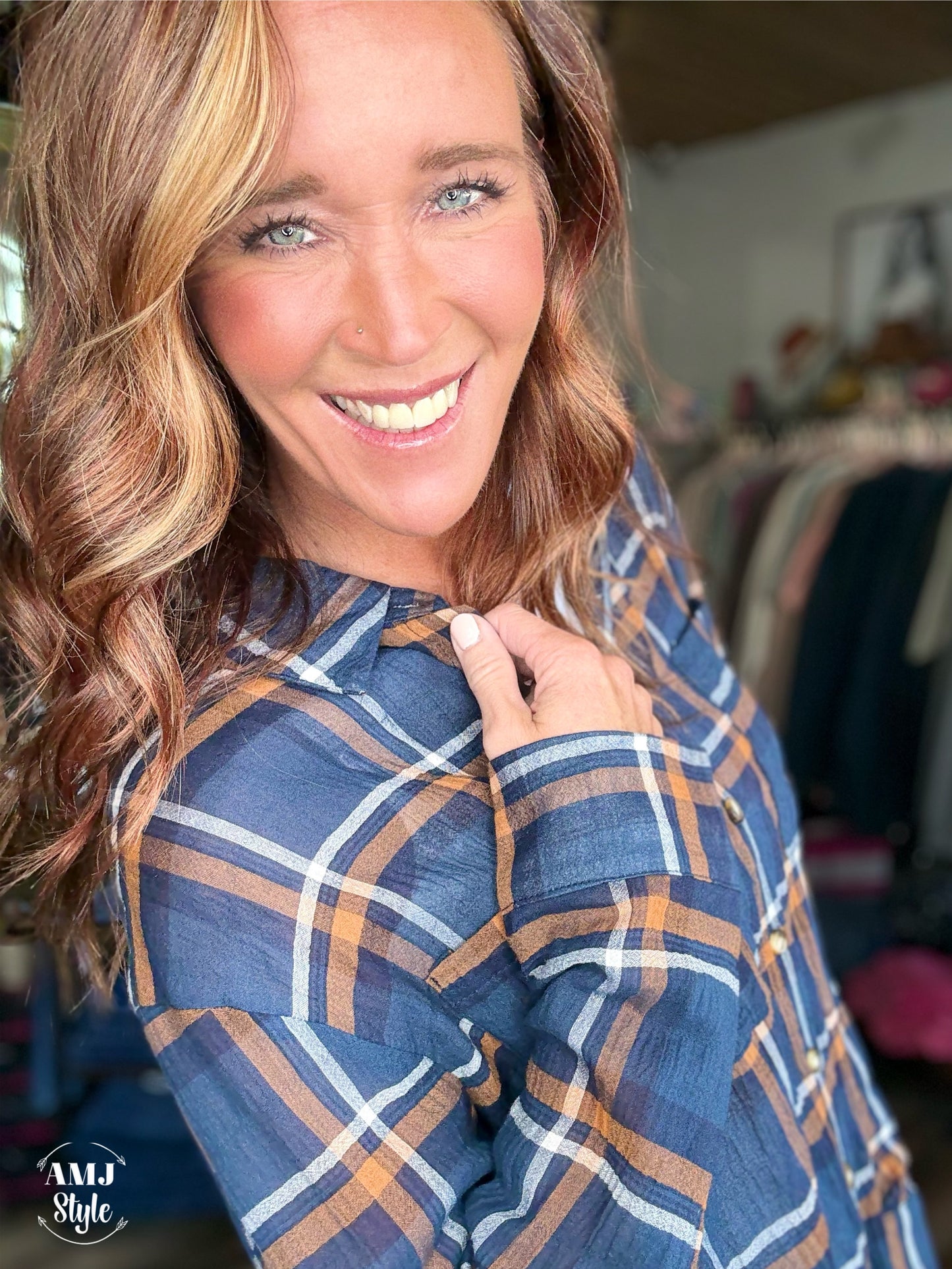 Vintage Button Down - Navy