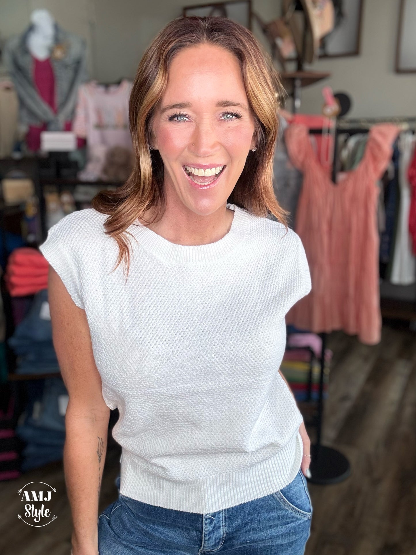 Ivory Indulgence Sweater Tank