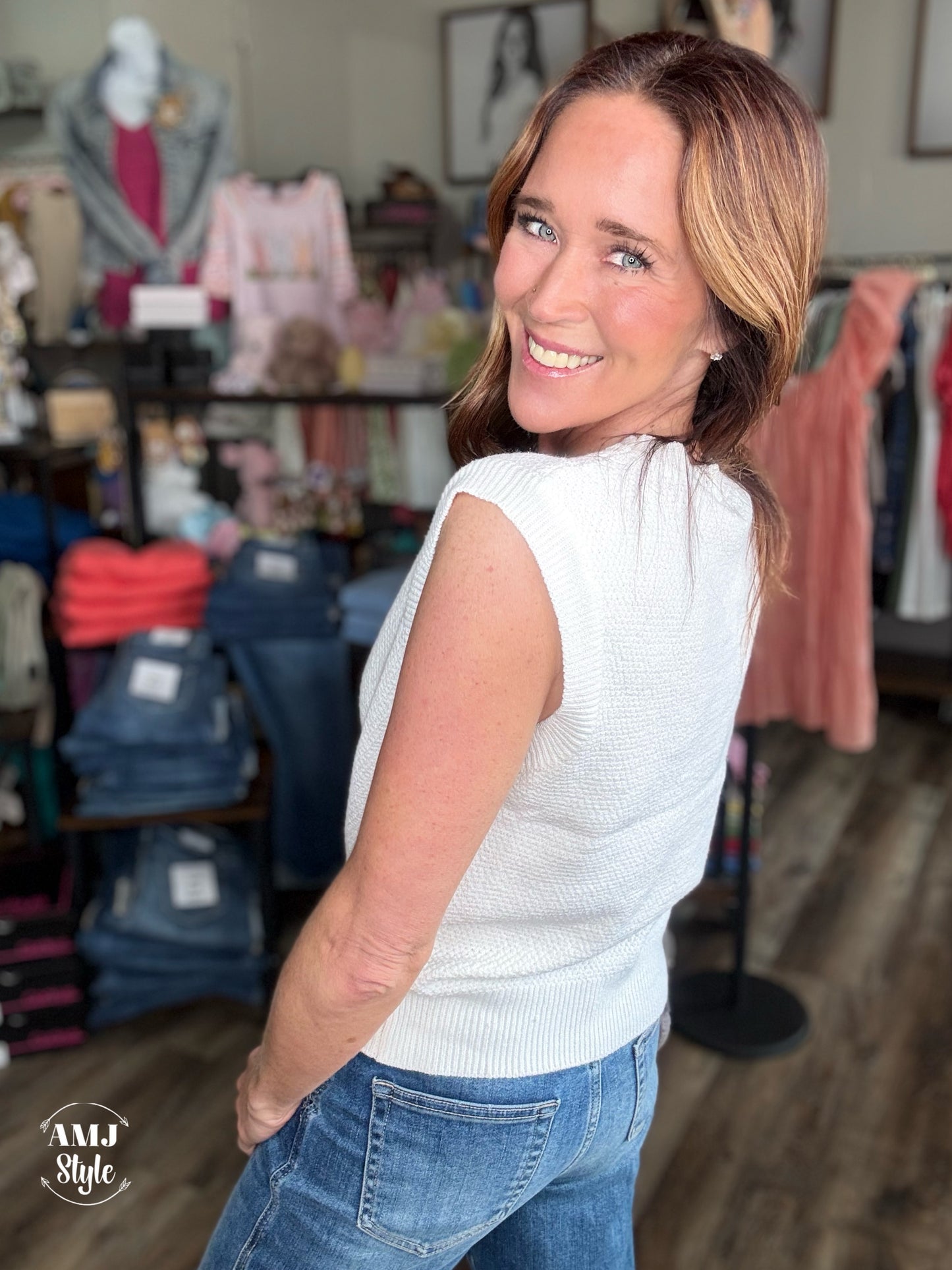 Ivory Indulgence Sweater Tank