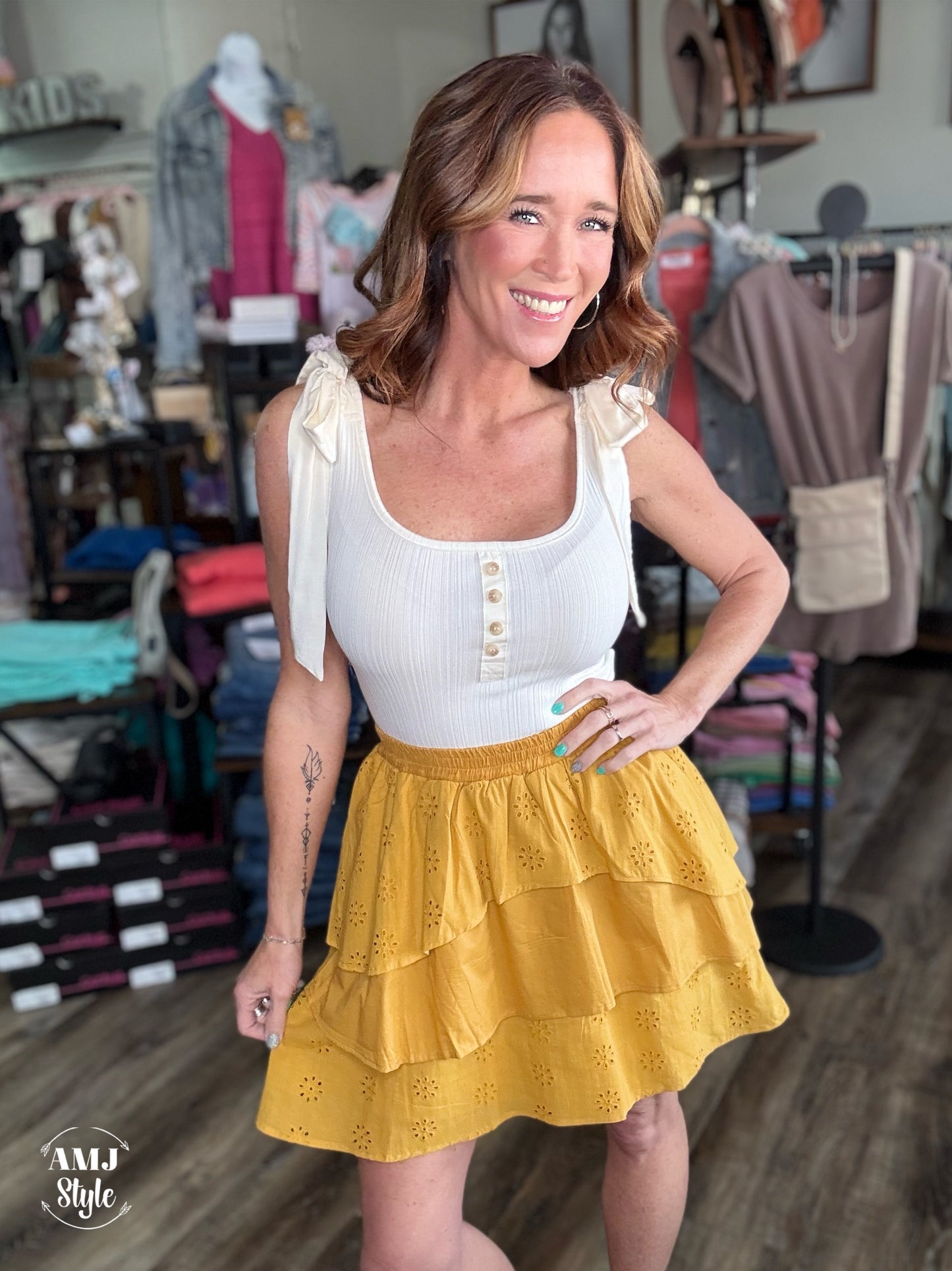 Sunny Eyelet Skirt