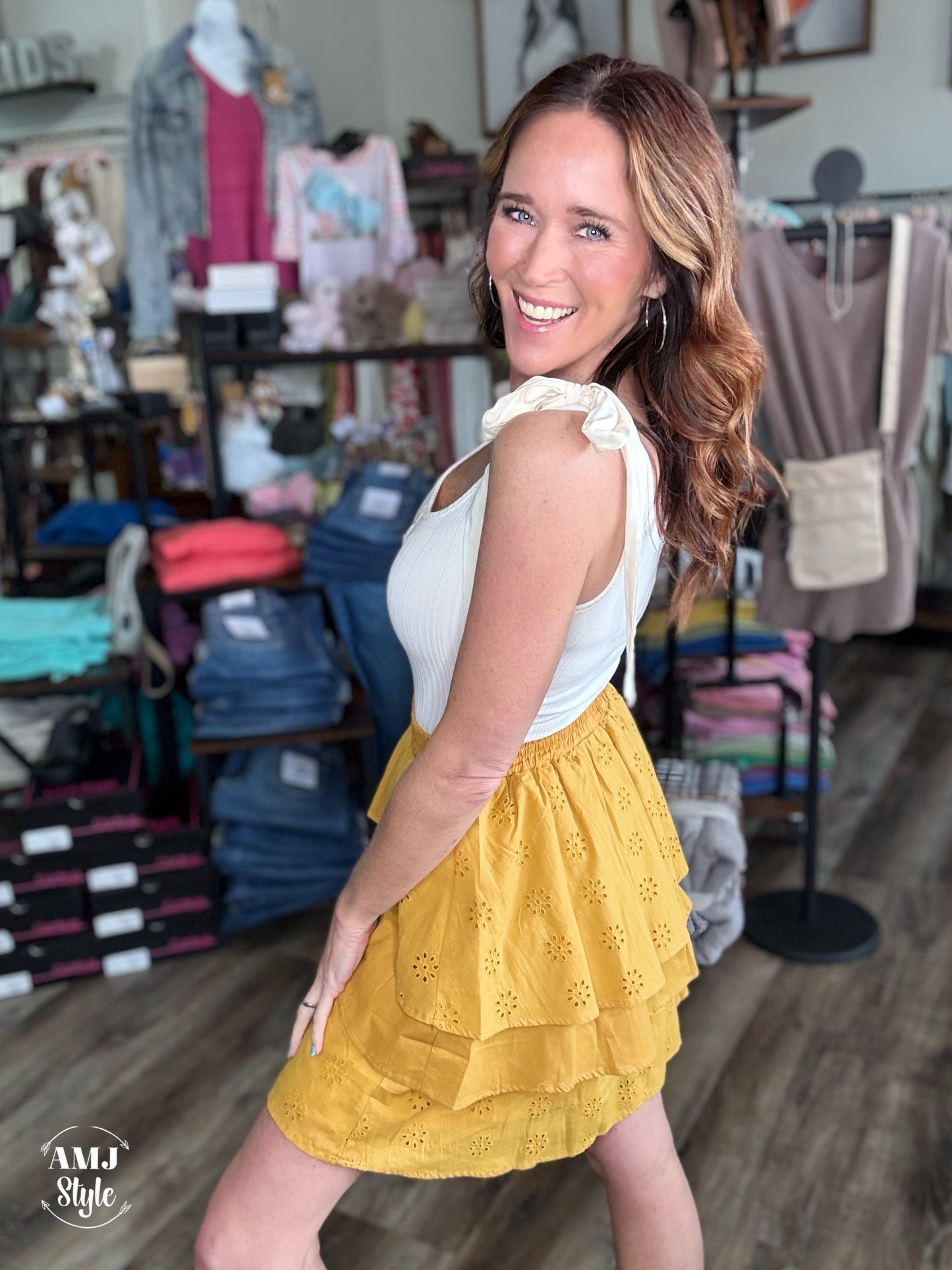 Sunny Eyelet Skirt