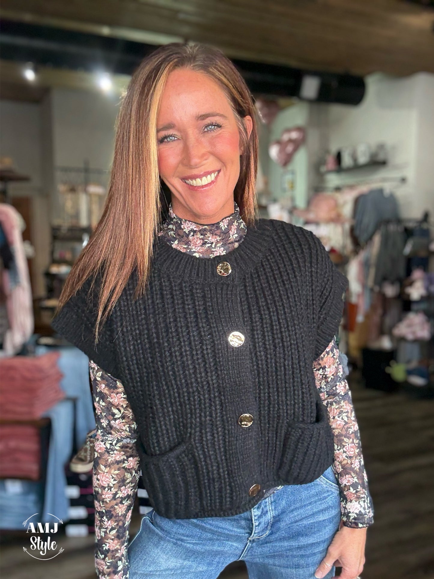 Cottage Oversized Sweater Vest