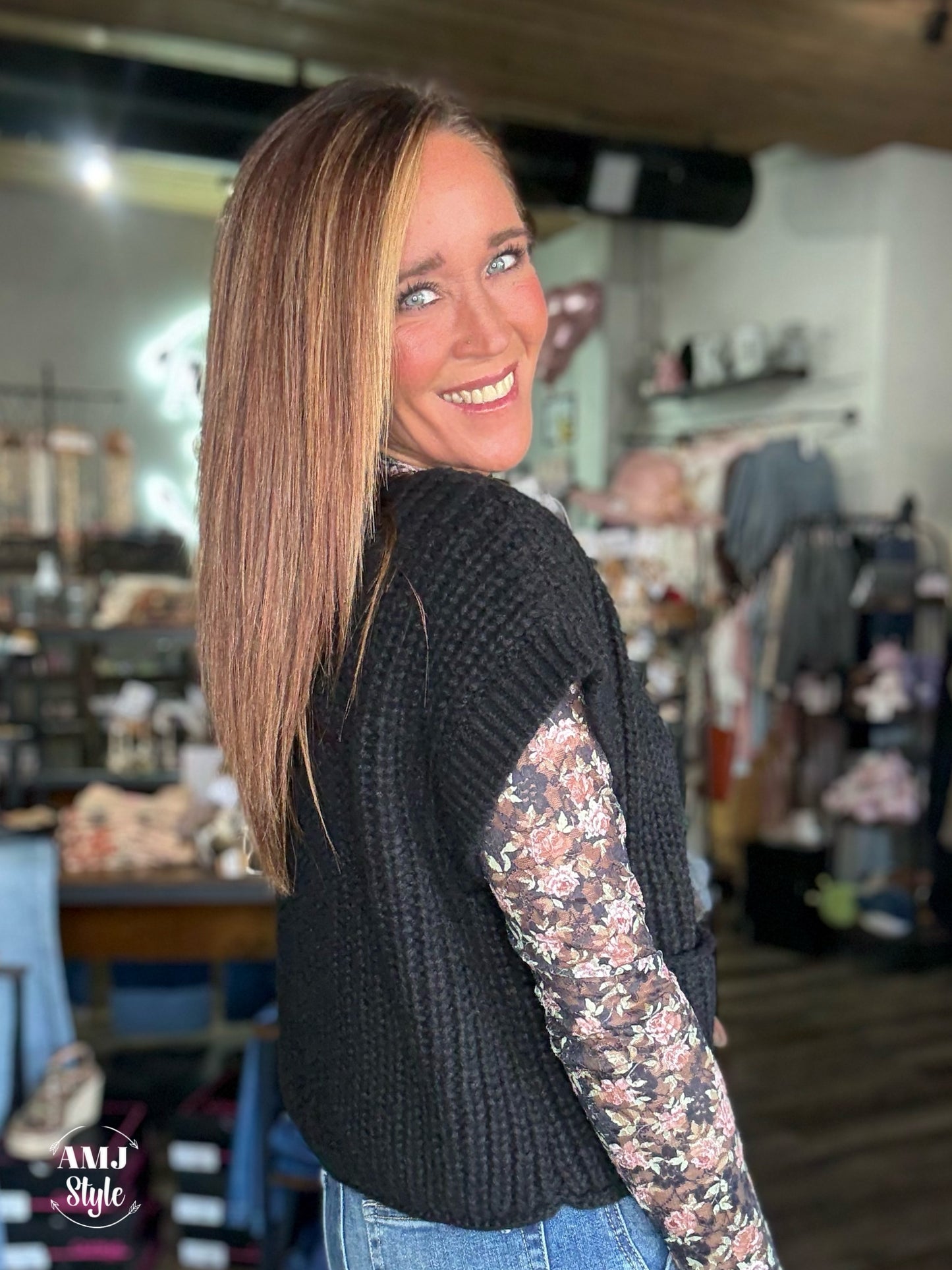 Cottage Oversized Sweater Vest