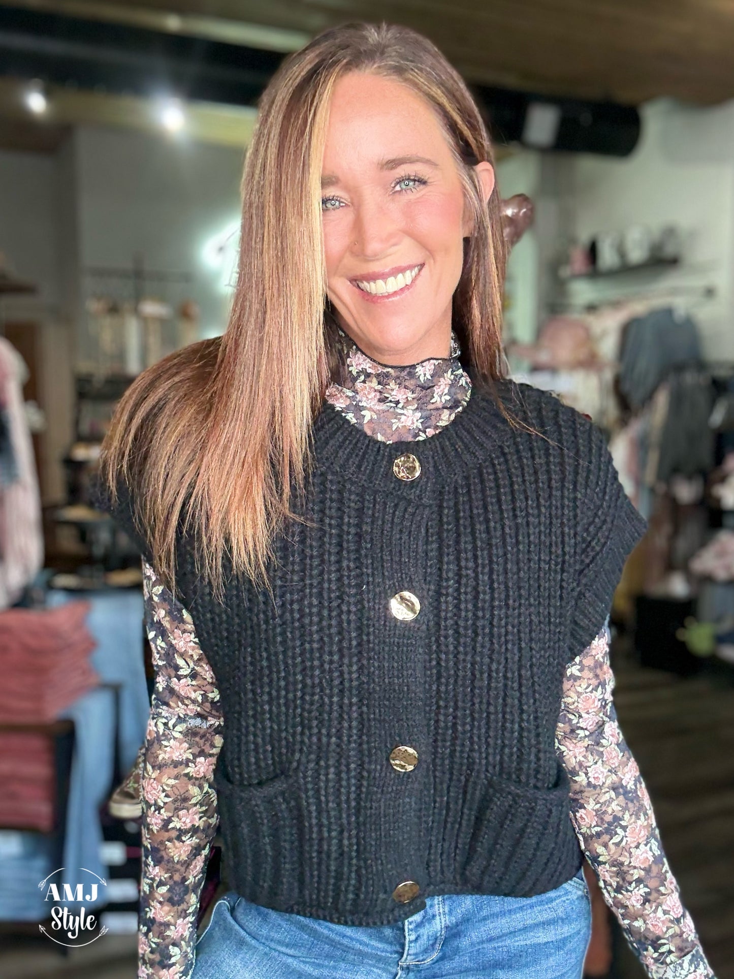 Cottage Oversized Sweater Vest