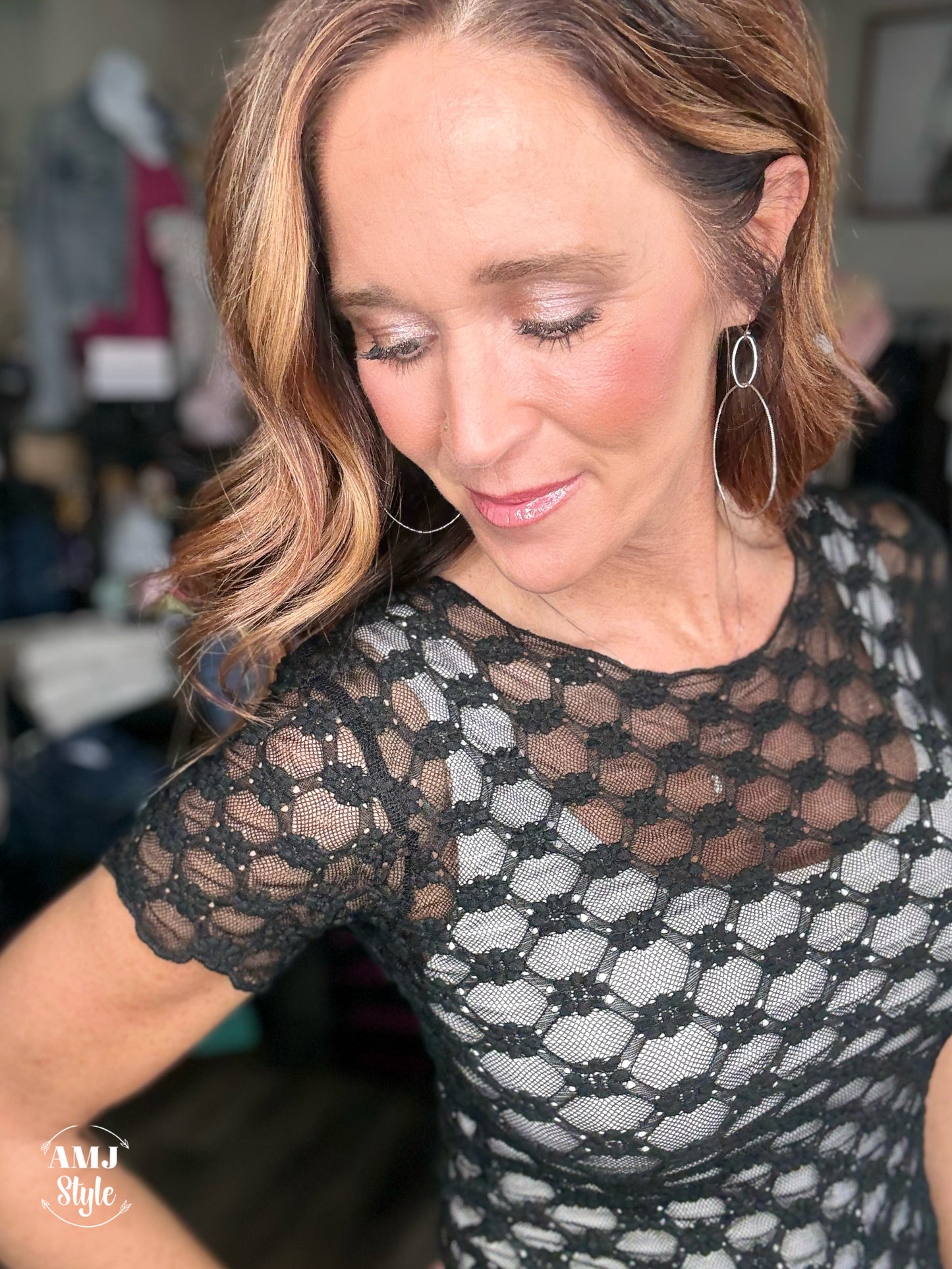 Sheer Daisy Lace Top