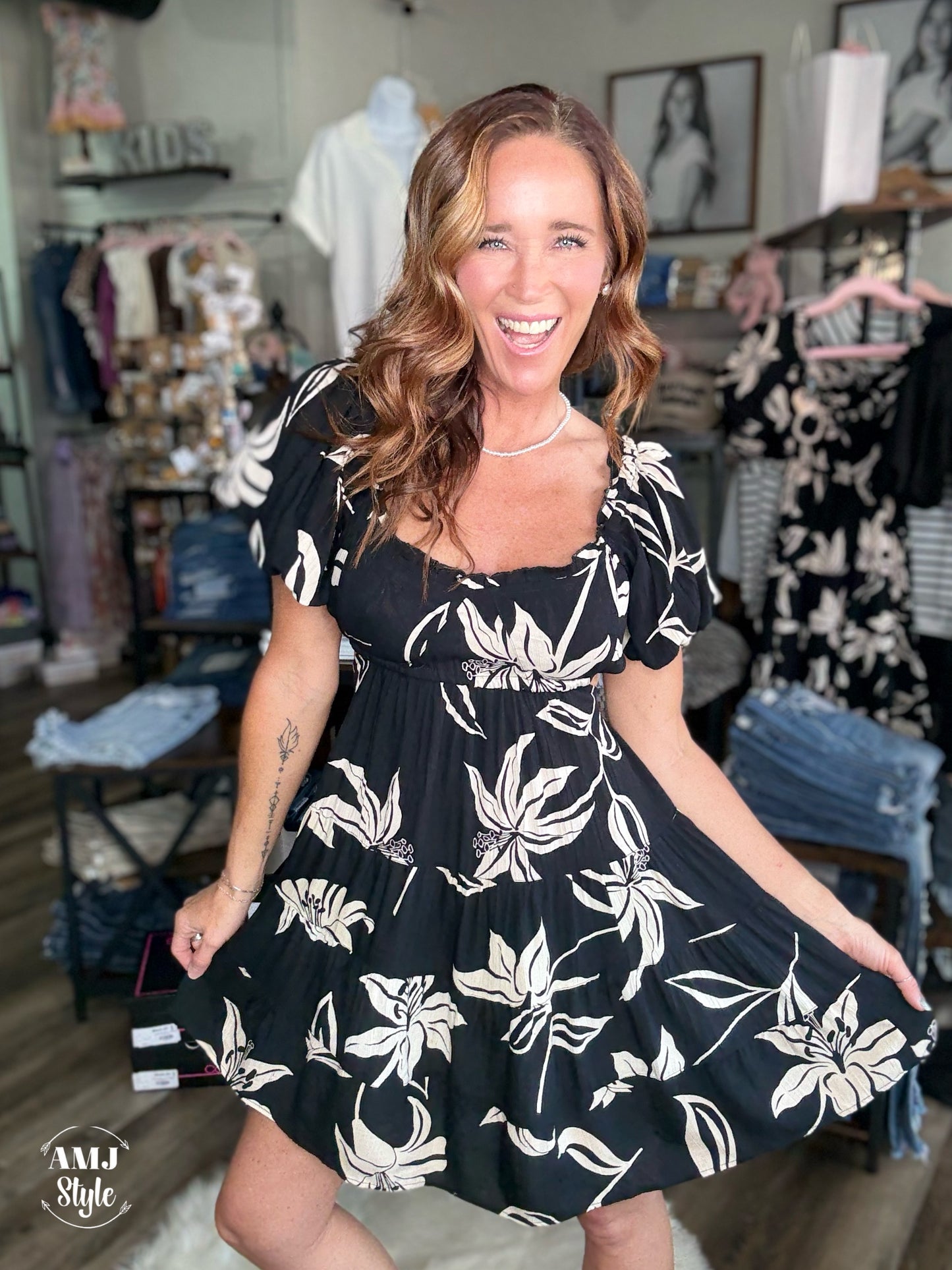 Midnight Bahama Twirl Dress