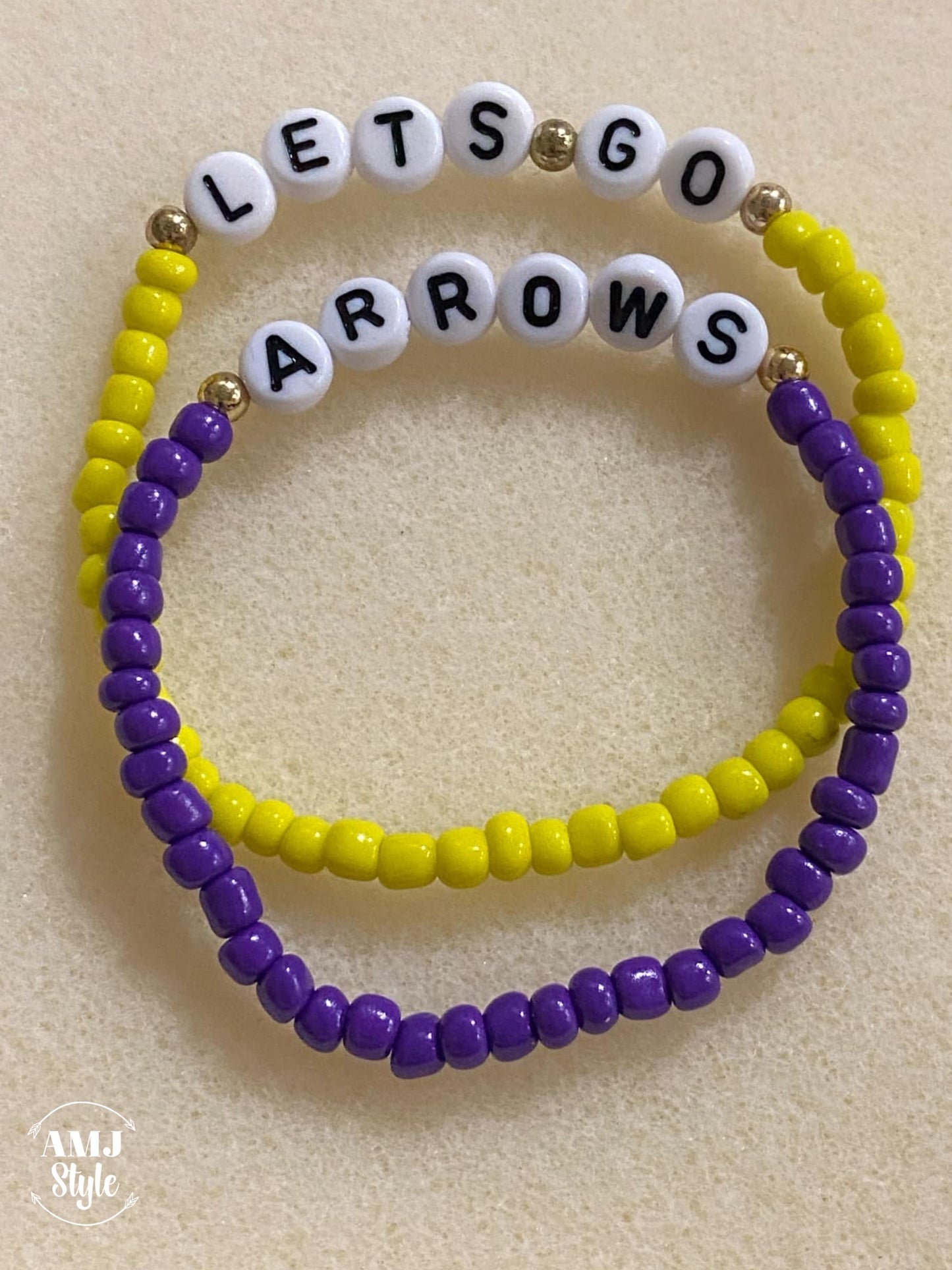 Let's Go Arrows Seed Bracelet Set